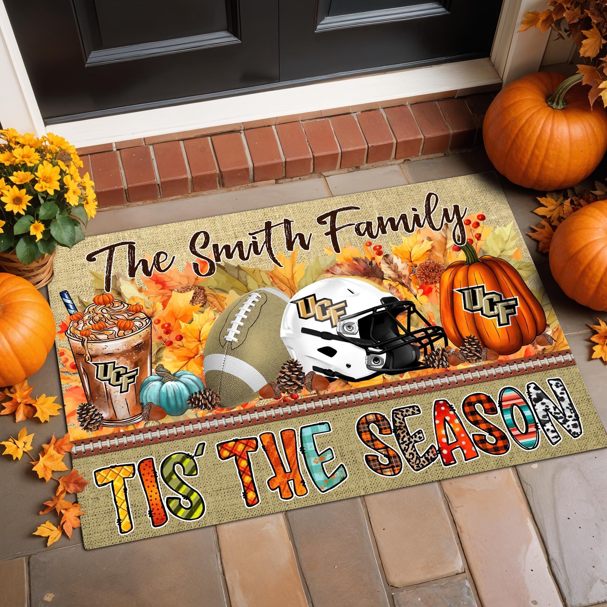 UCF Knights Doormat Custom Your Family Name, Sport Doormat, Sport Gifts For Fan, Home Decorations ETRG-60206