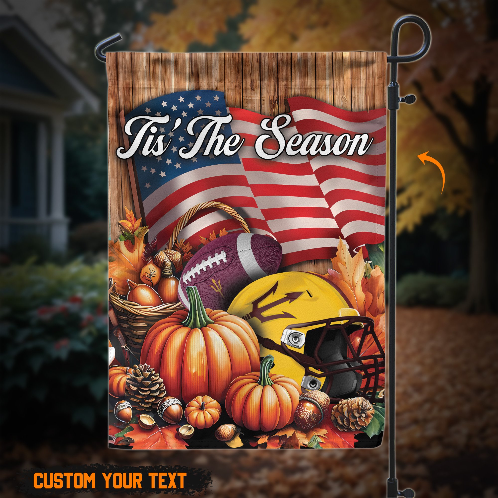 Arizona State Sun Devils Custom text on garden flag 60527