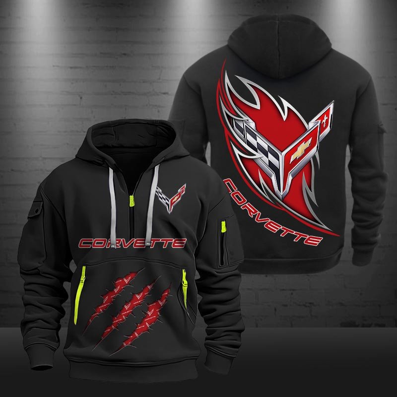 Chevrolet Corvette Zip Hoodie Multicolor 60558