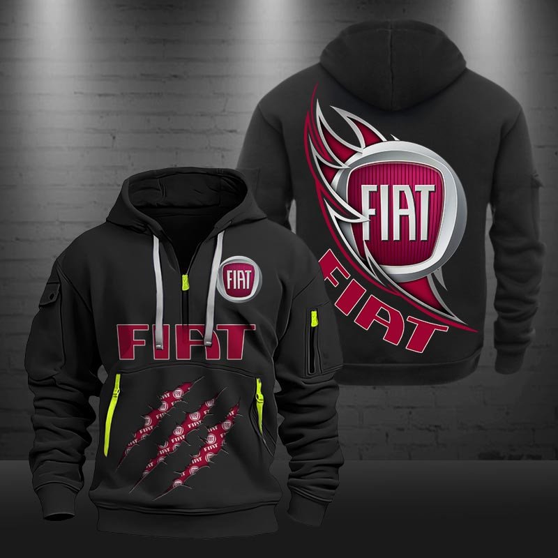 Fiat Zip Hoodie Multicolor 60558