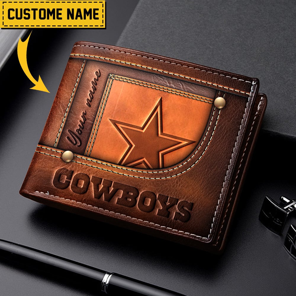 Dallas Cowboys Leather Wallet CustomCu 60656
