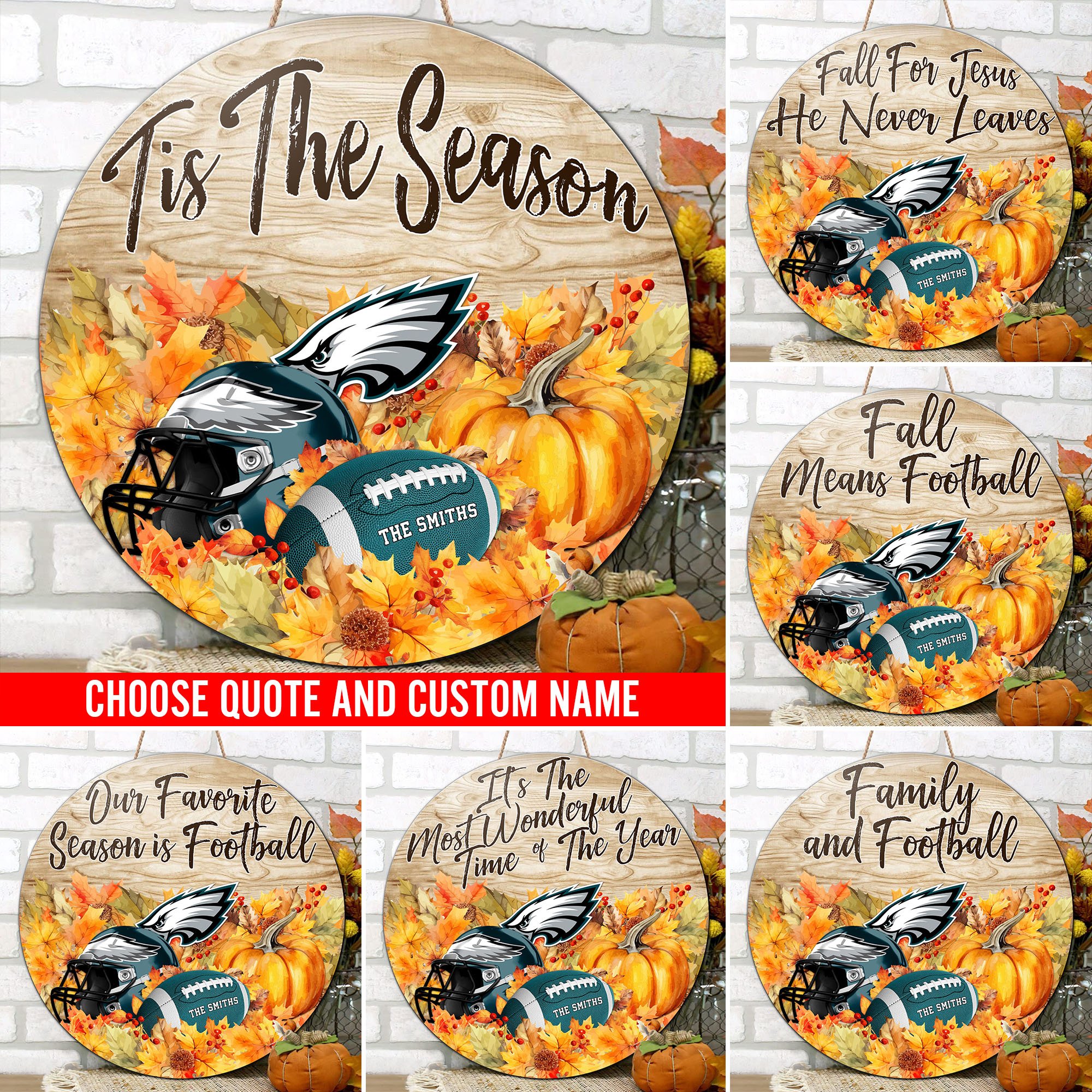 Philadelphia Eagles Shape Wooden Sign Custom Name And Choose Quotes, Sport Team Sign For Fans, Wall Hanging ETRG-60625