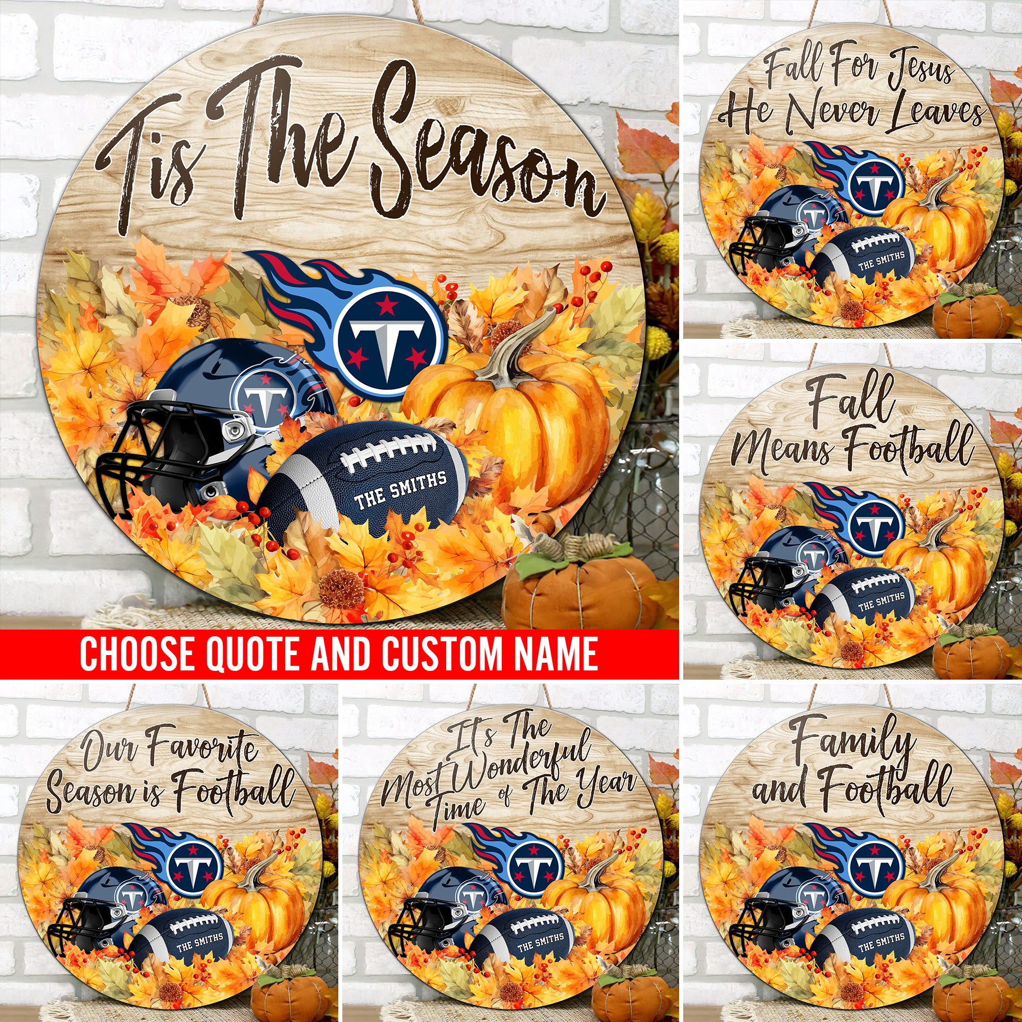 Tennessee Titans Shape Wooden Sign Custom Name And Choose Quotes, Sport Team Sign For Fans, Wall Hanging ETRG-60625