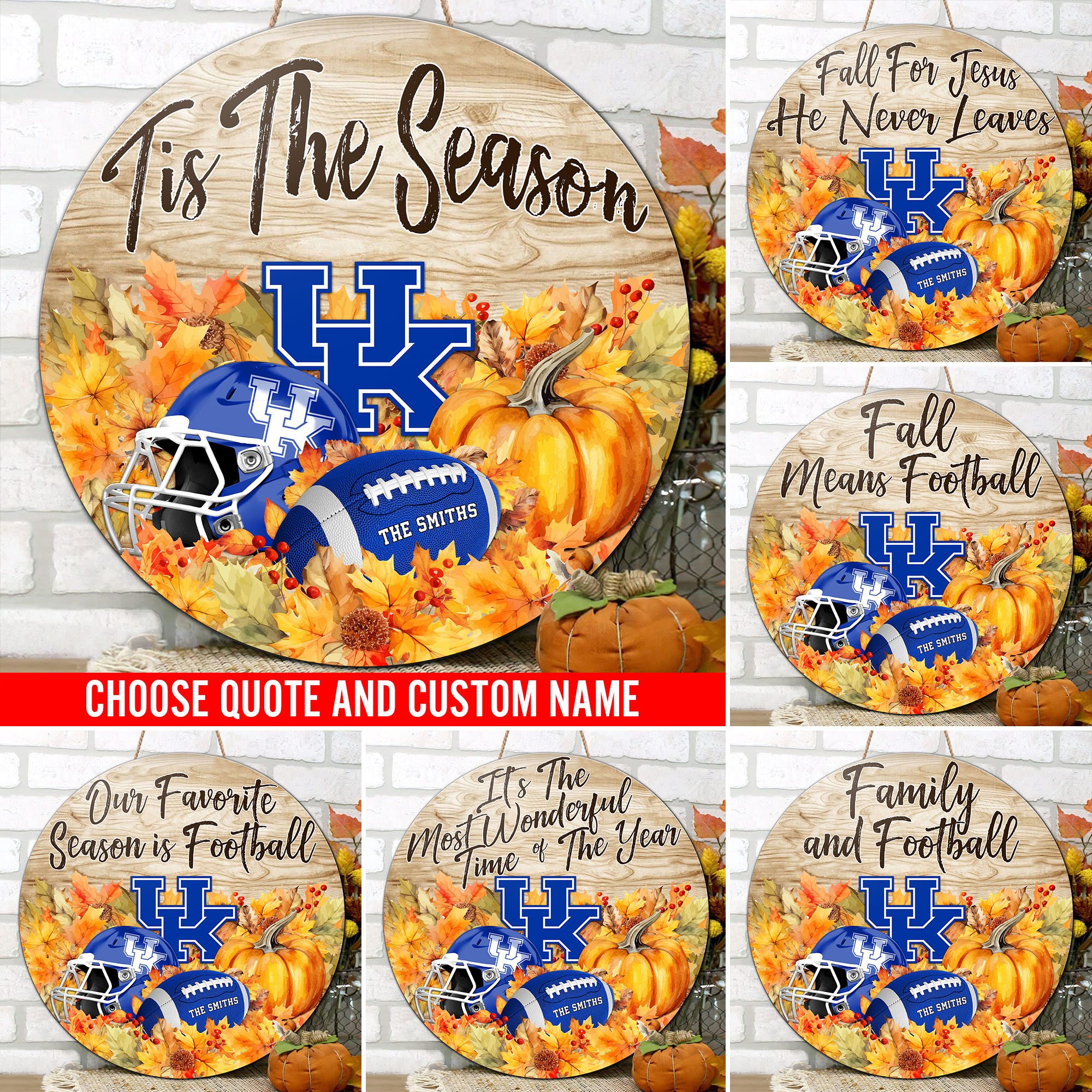 Kentucky Wildcats Shape Wooden Sign Custom Name And Choose Quotes, Sport Team Sign For Fans, Wall Hanging ETRG-60744