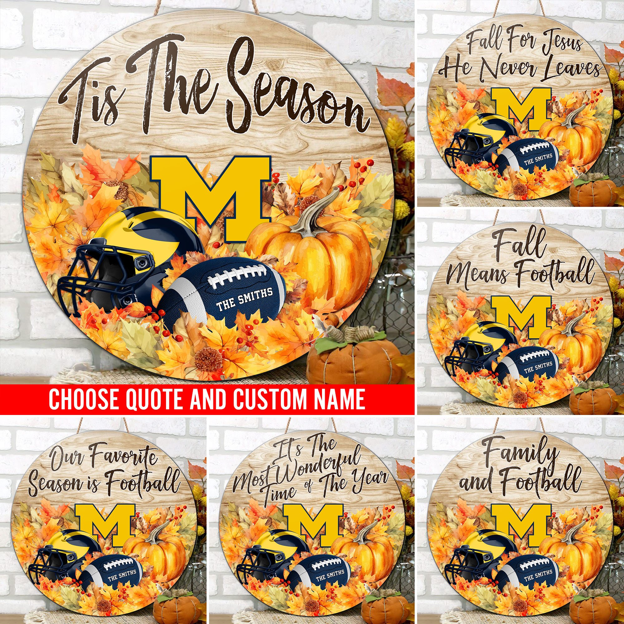 Michigan Wolverines Shape Wooden Sign Custom Name And Choose Quotes, Sport Team Sign For Fans, Wall Hanging ETRG-60744