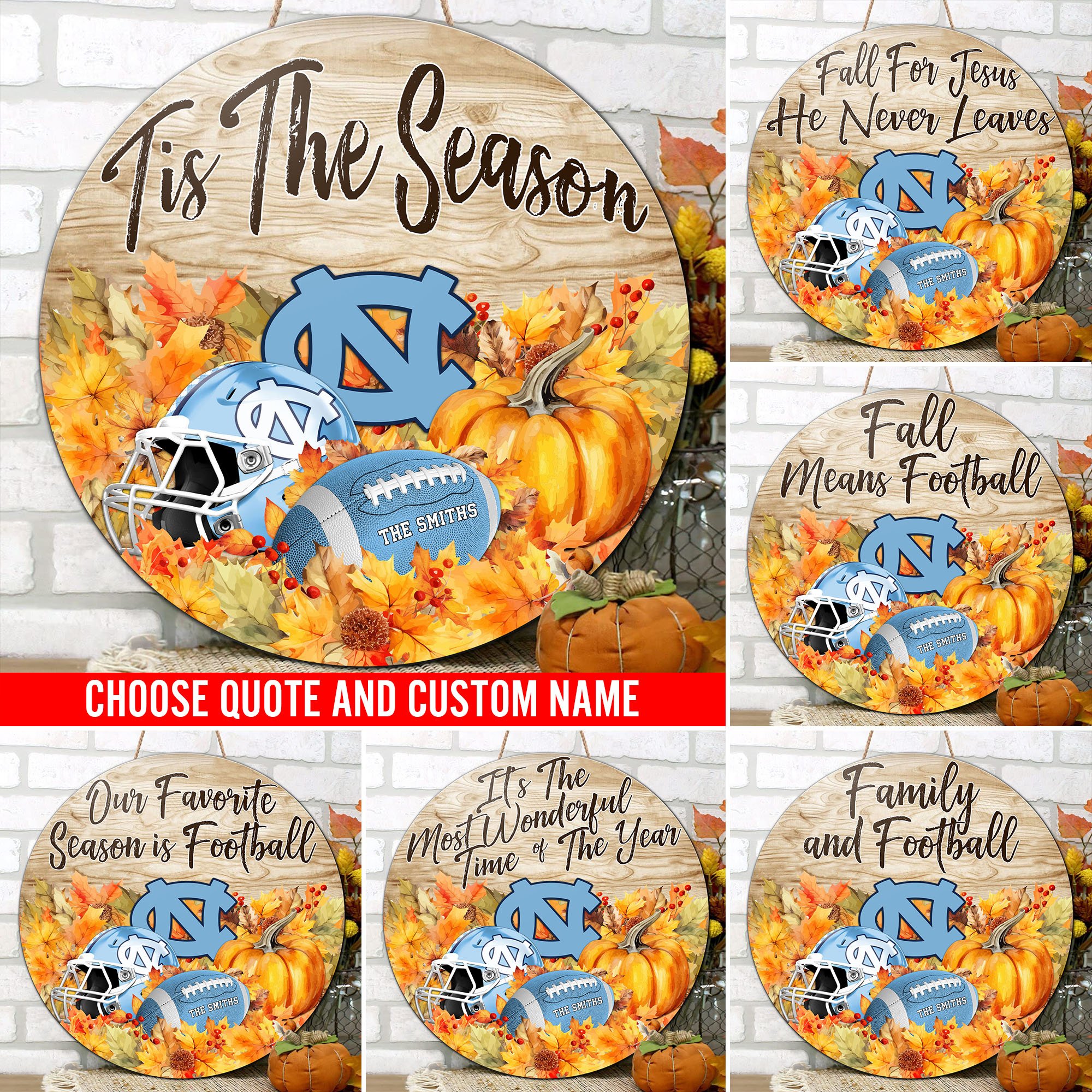 North Carolina Tar Heels Shape Wooden Sign Custom Name And Choose Quotes, Sport Team Sign For Fans, Wall Hanging ETRG-60744