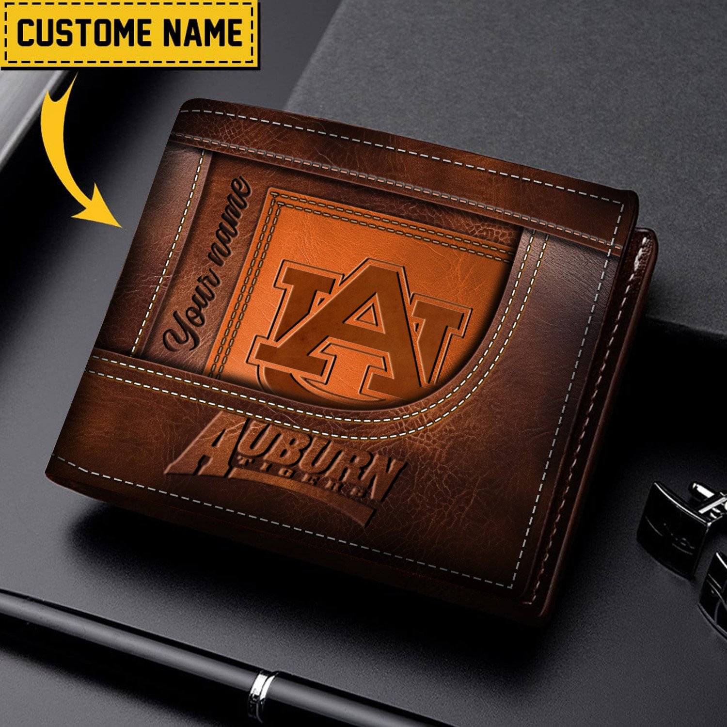 Auburn Tigers Men wallet custom 60766