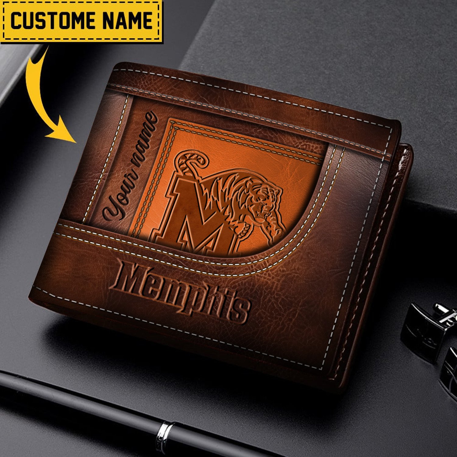 Memphis Tigers Men wallet custom 60766