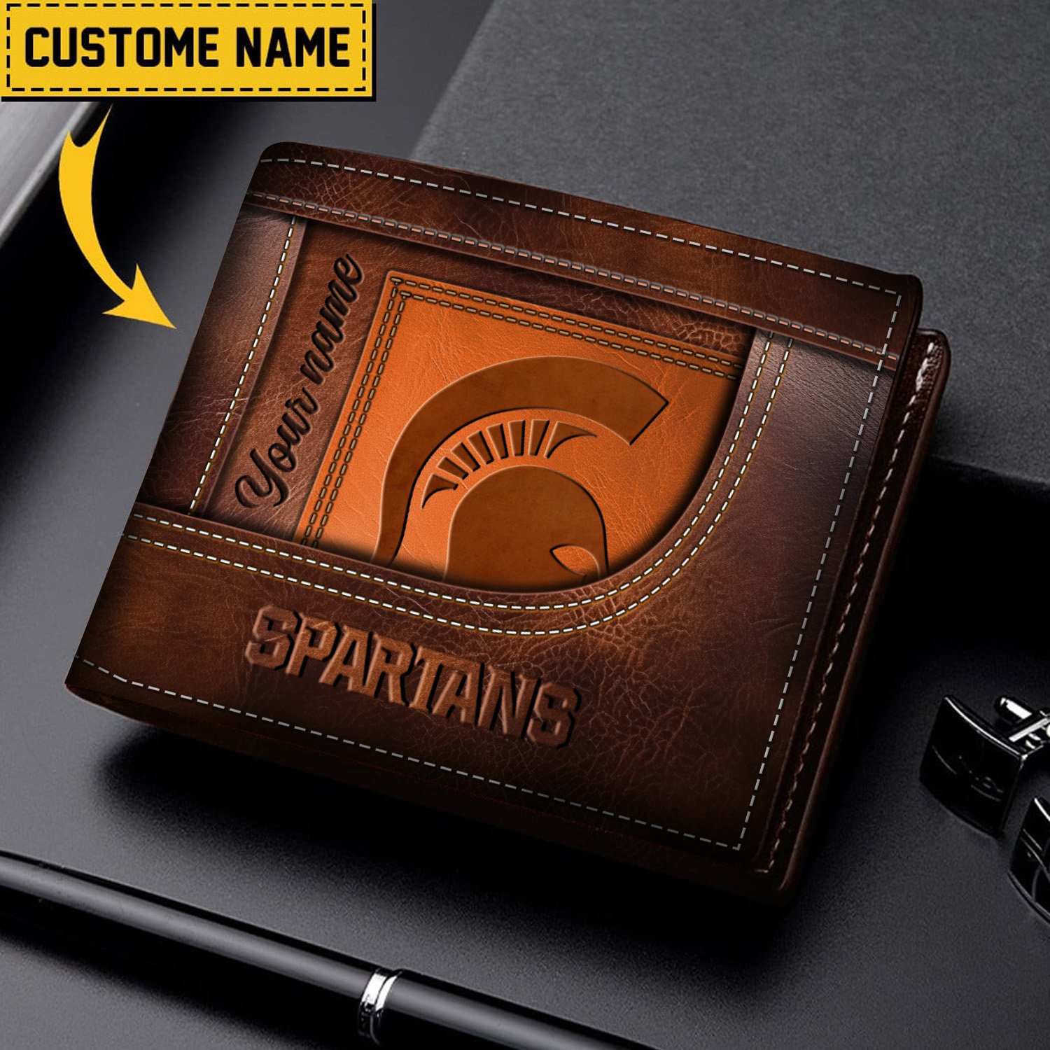 Michigan State Spartans Men wallet custom 60766