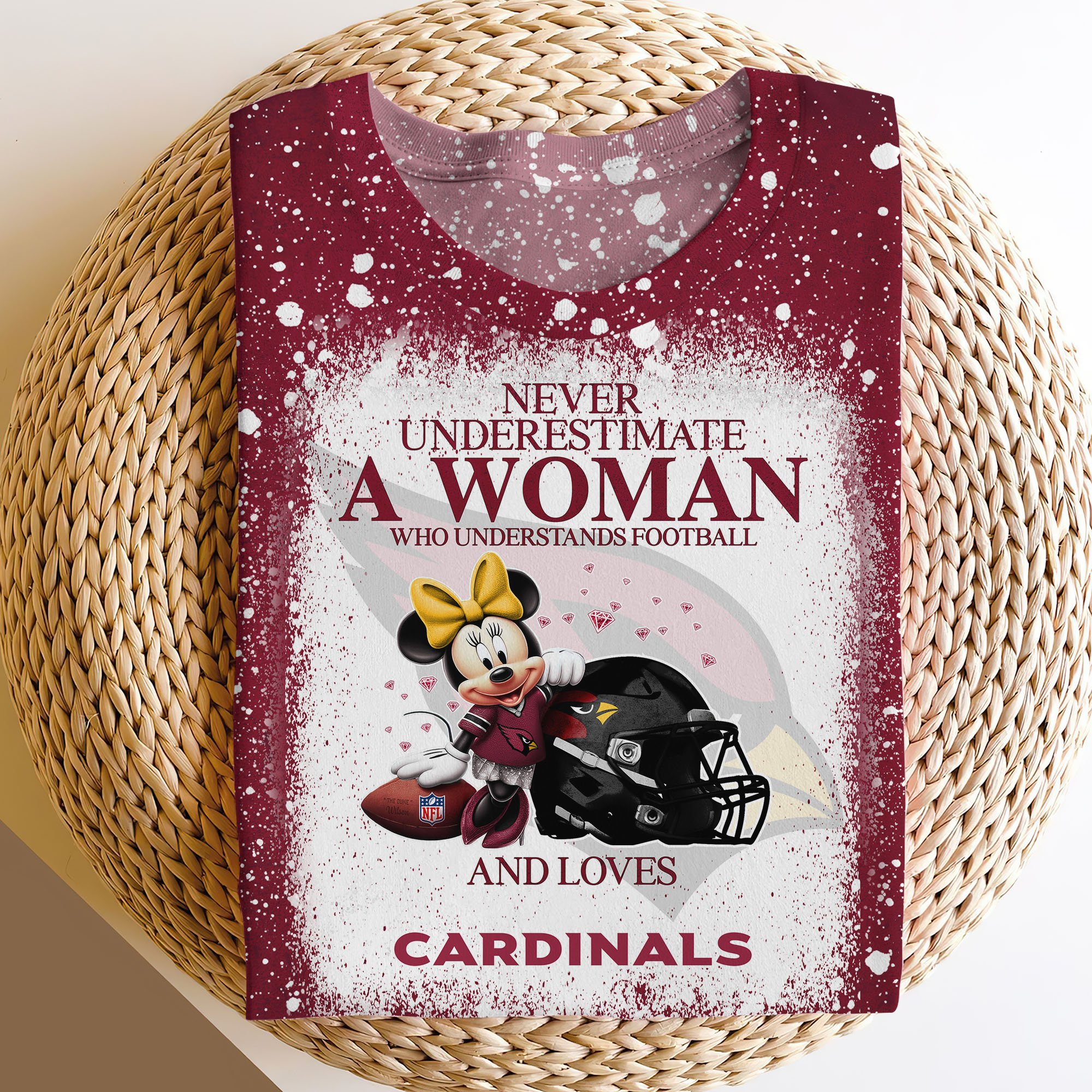 Arizona Cardinals Sweater,Hoodie, T-shirt, Football Team And Minnie 3D Shirt, Football Fan Gifts ETRG-60535