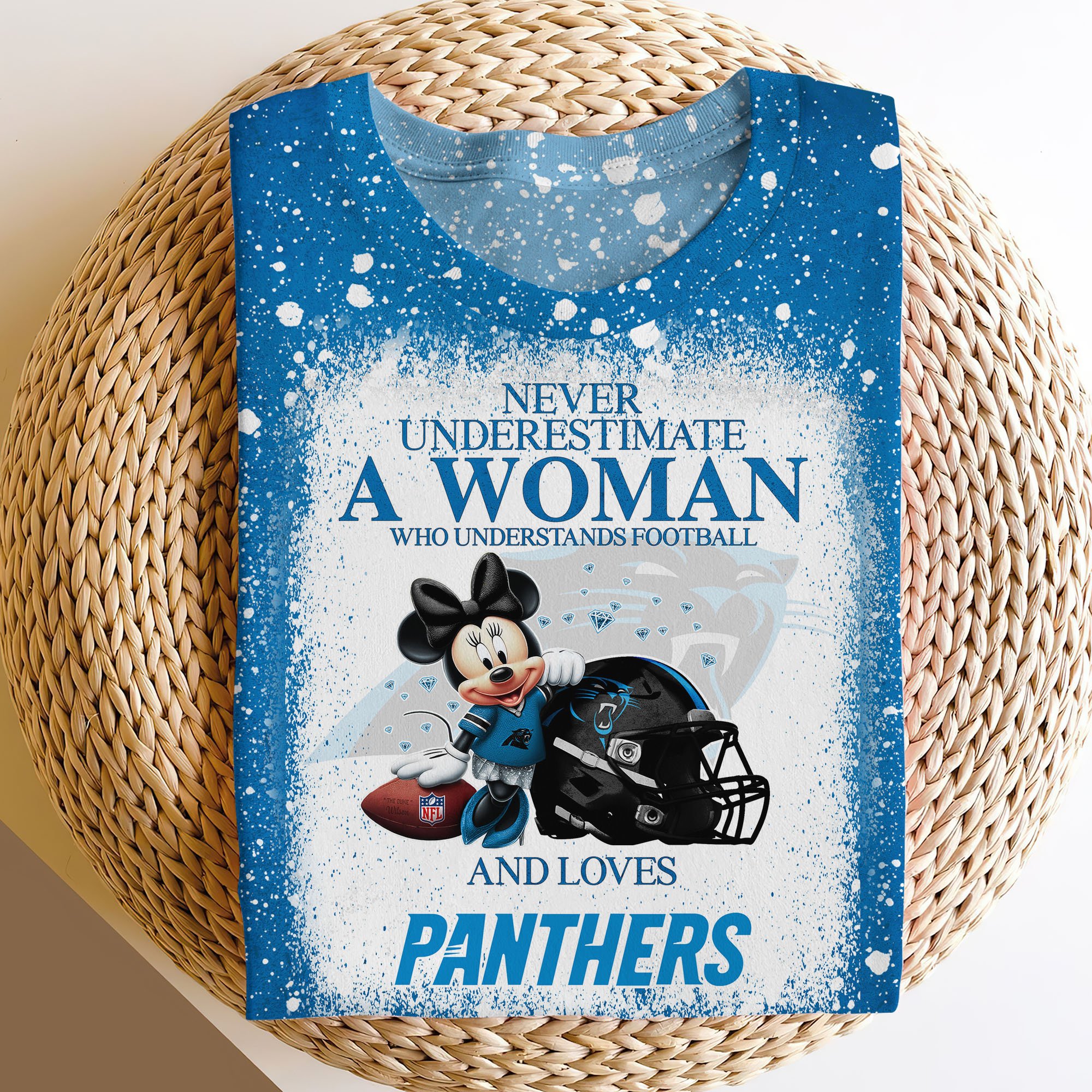 Carolina Panthers Sweater,Hoodie, T-shirt, Football Team And Minnie 3D Shirt, Football Fan Gifts ETRG-60535