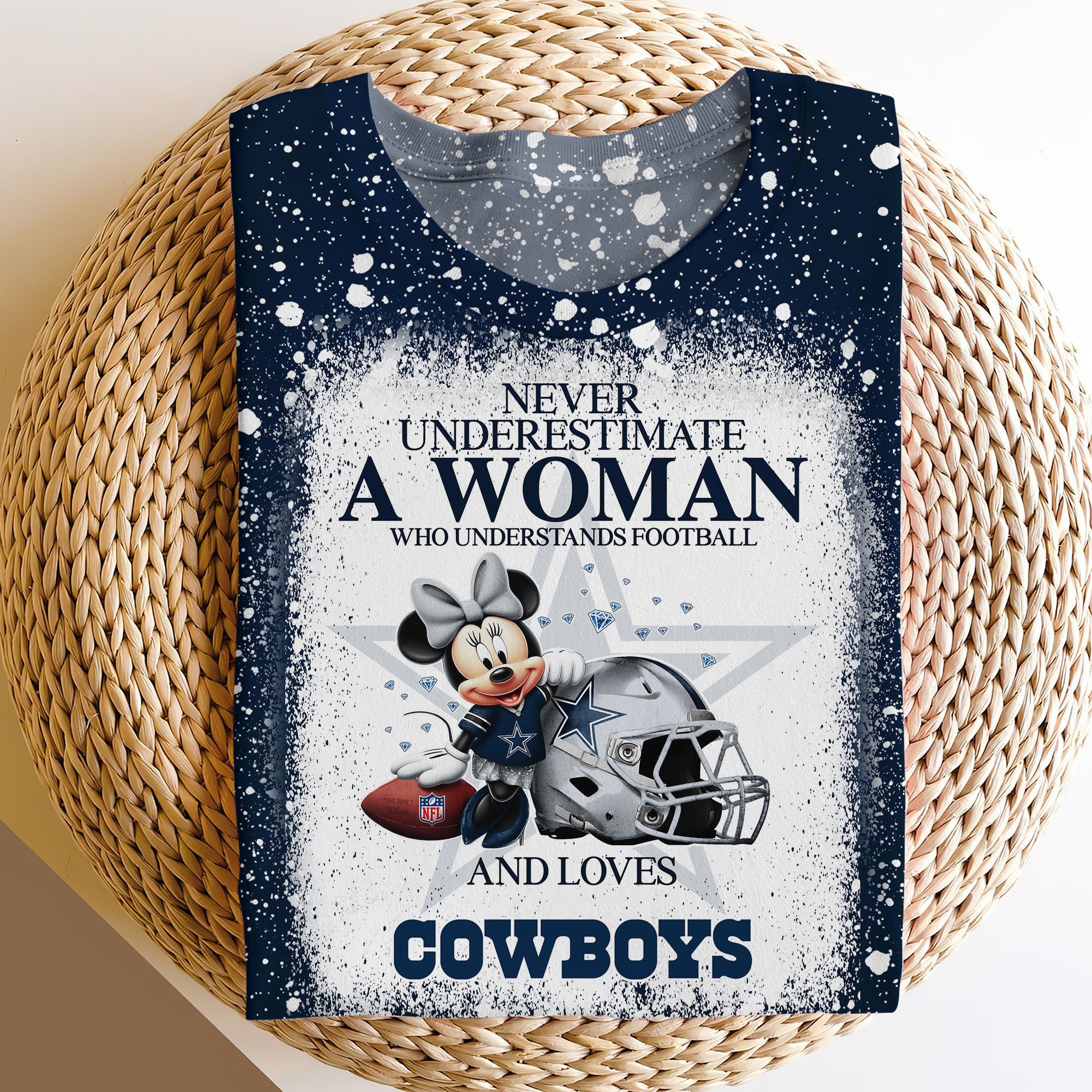 Dallas Cowboys Sweater,Hoodie, T-shirt, Football Team And Minnie 3D Shirt, Football Fan Gifts ETRG-60535