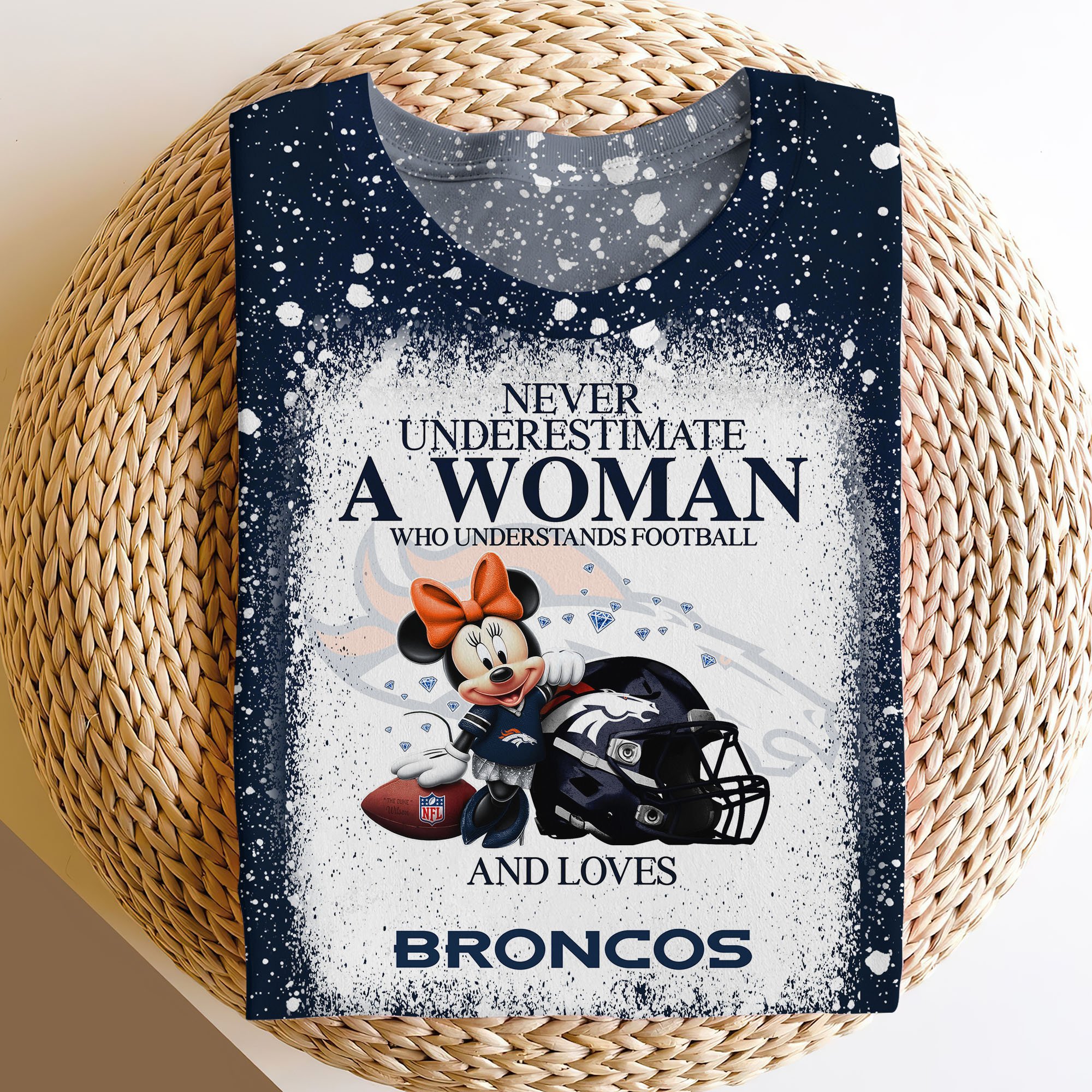 Denver Broncos Sweater,Hoodie, T-shirt, Football Team And Minnie 3D Shirt, Football Fan Gifts ETRG-60535