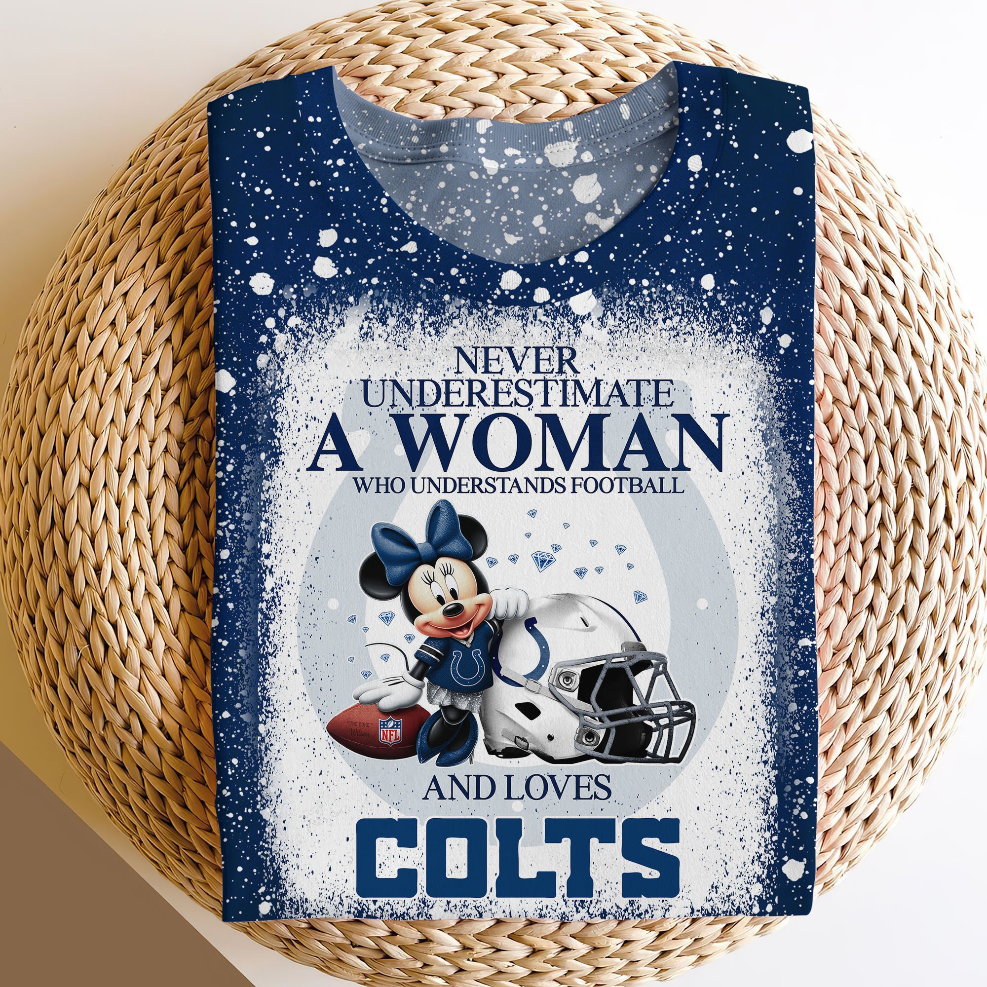 Indianapolis Colts Sweater,Hoodie, T-shirt, Football Team And Minnie 3D Shirt, Football Fan Gifts ETRG-60535