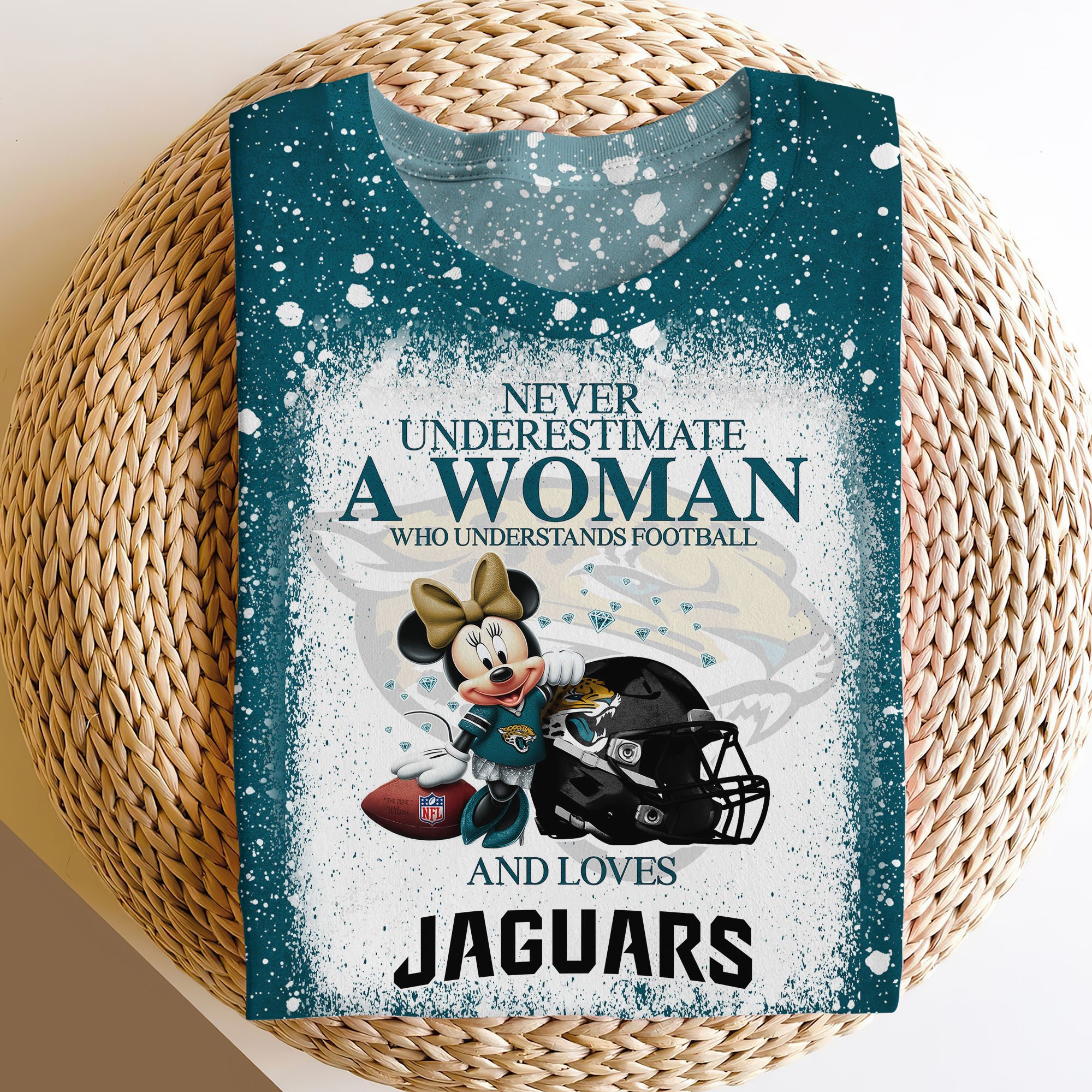 Jacksonville Jaguars Sweater,Hoodie, T-shirt, Football Team And Minnie 3D Shirt, Football Fan Gifts ETRG-60535