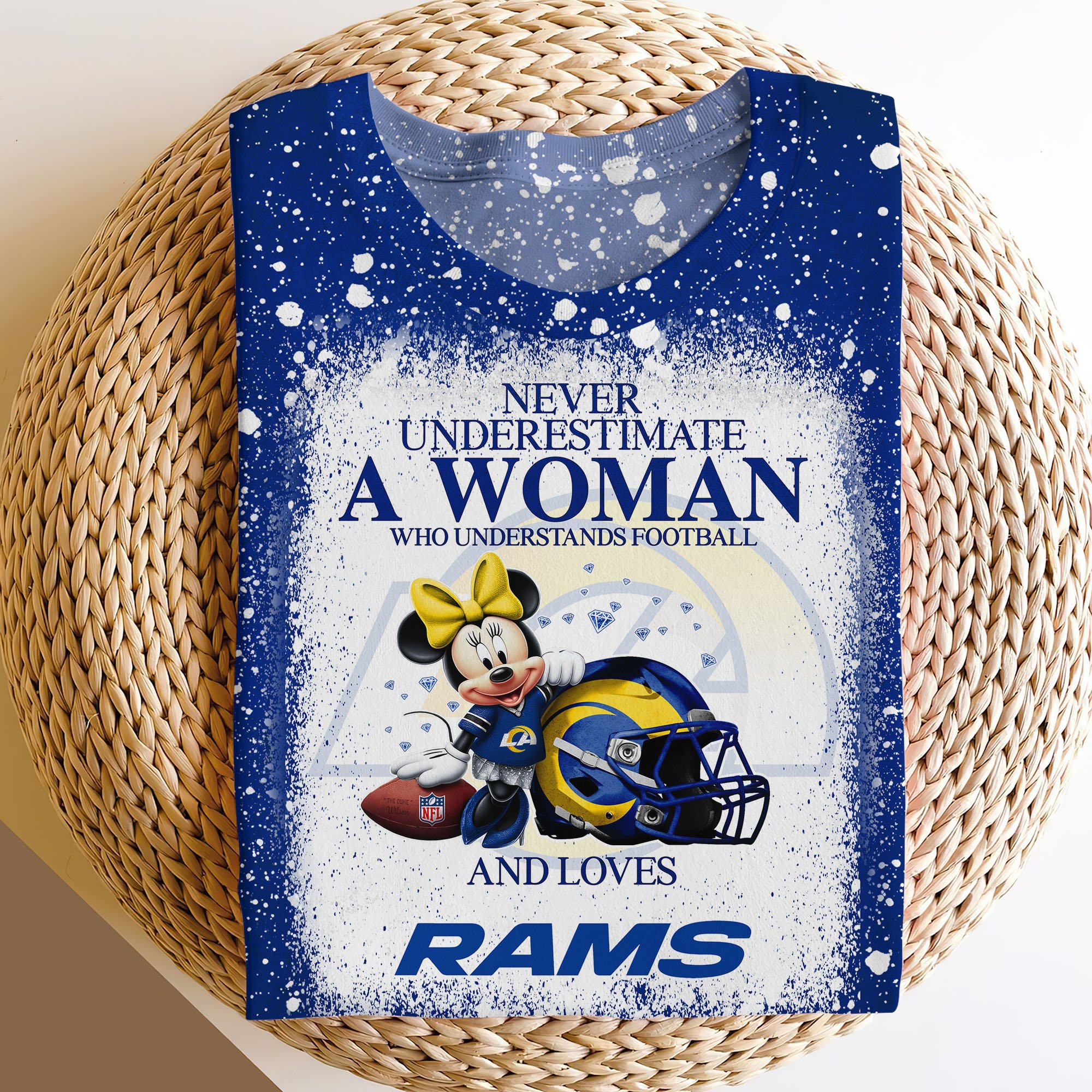 Los Angeles Rams Sweater,Hoodie, T-shirt, Football Team And Minnie 3D Shirt, Football Fan Gifts ETRG-60535