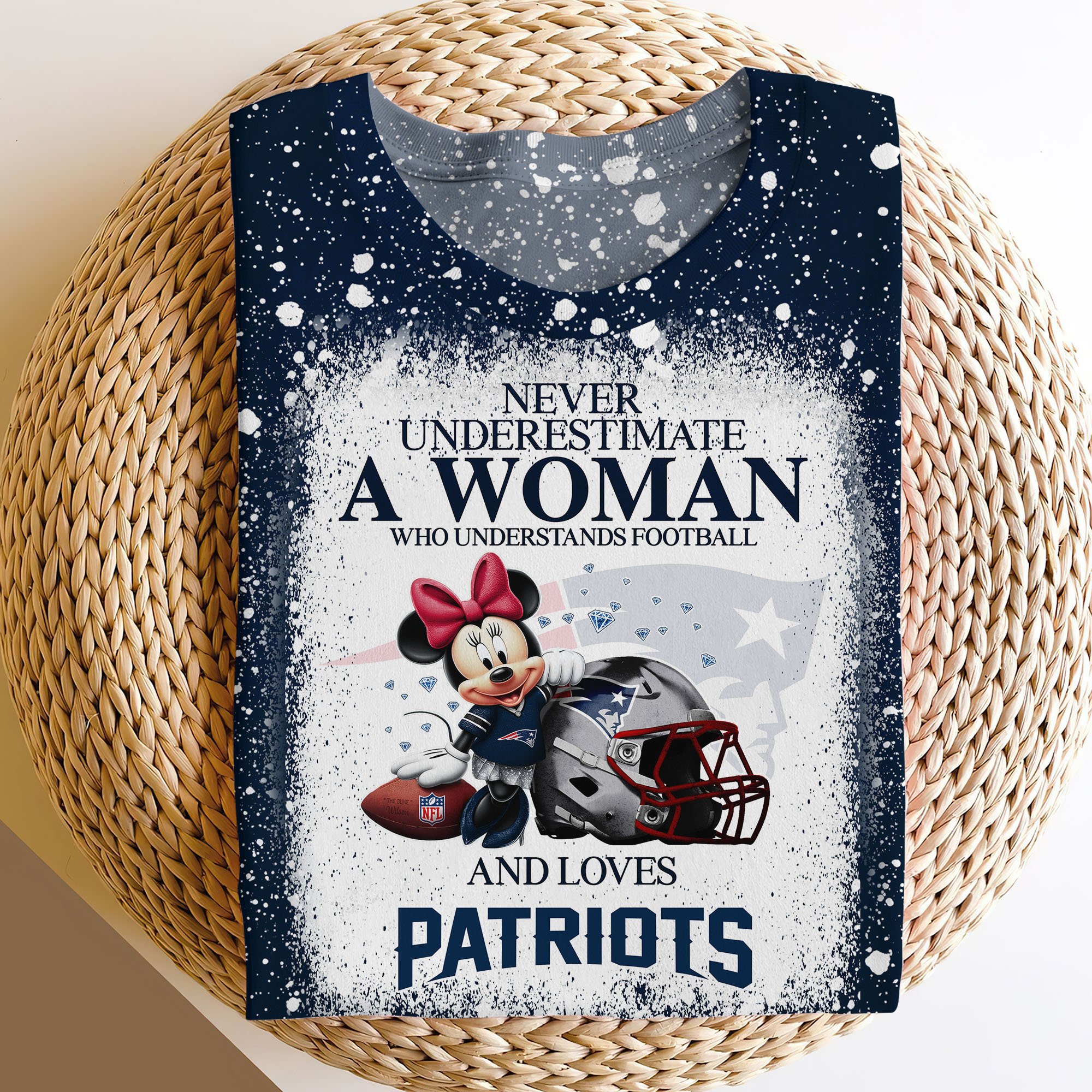 New England Patriots Sweater,Hoodie, T-shirt, Football Team And Minnie 3D Shirt, Football Fan Gifts ETRG-60535