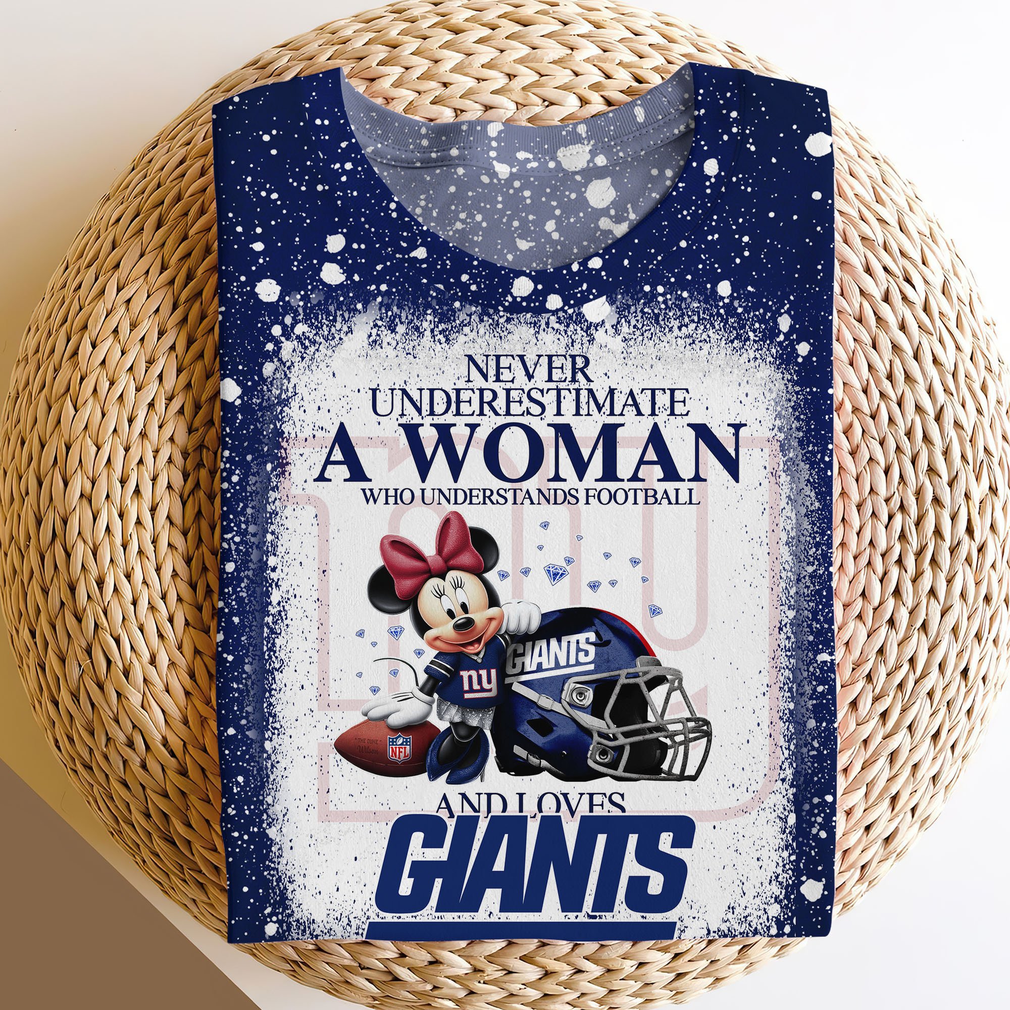 New York Giants Sweater,Hoodie, T-shirt, Football Team And Minnie 3D Shirt, Football Fan Gifts ETRG-60535