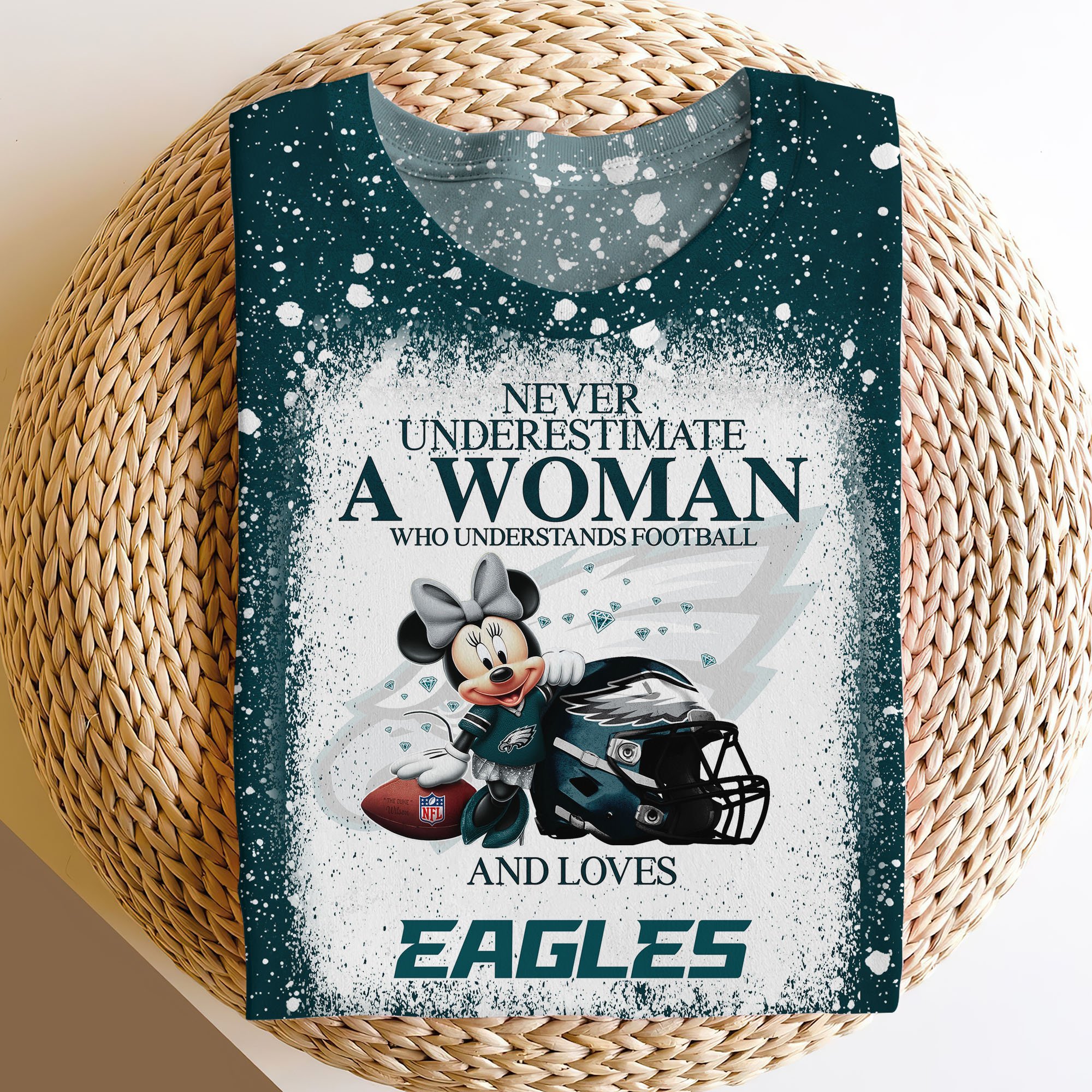 Philadelphia Eagles Sweater,Hoodie, T-shirt, Football Team And Minnie 3D Shirt, Football Fan Gifts ETRG-60535