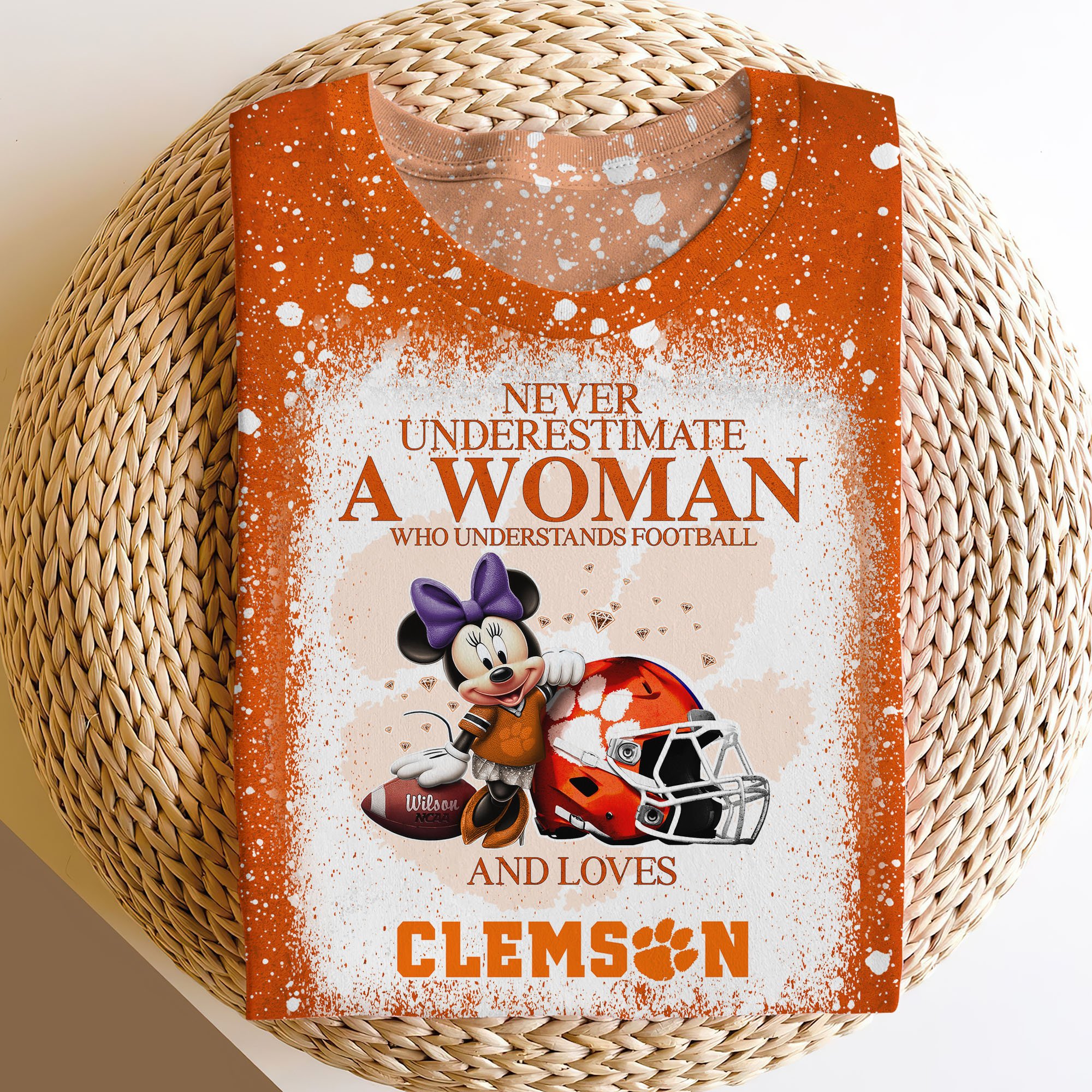 Clemson Tigers Sweater,Hoodie, T-shirt, Football Team And Minnie 3D Shirt, Football Fan Gifts ETRG-60708