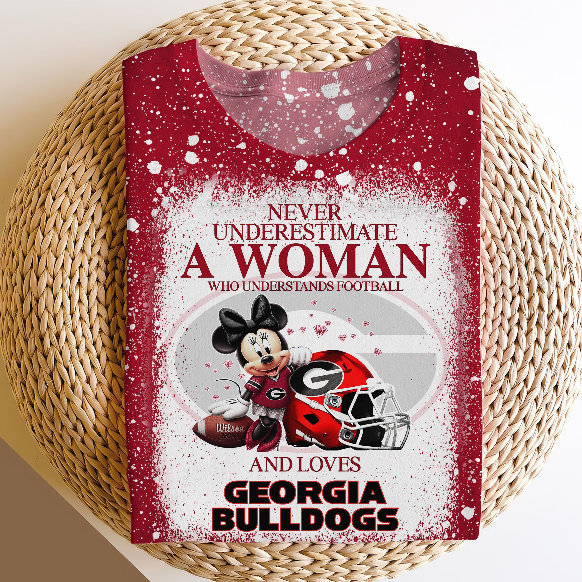 Georgia Bulldogs Sweater,Hoodie, T-shirt, Football Team And Minnie 3D Shirt, Football Fan Gifts ETRG-60708