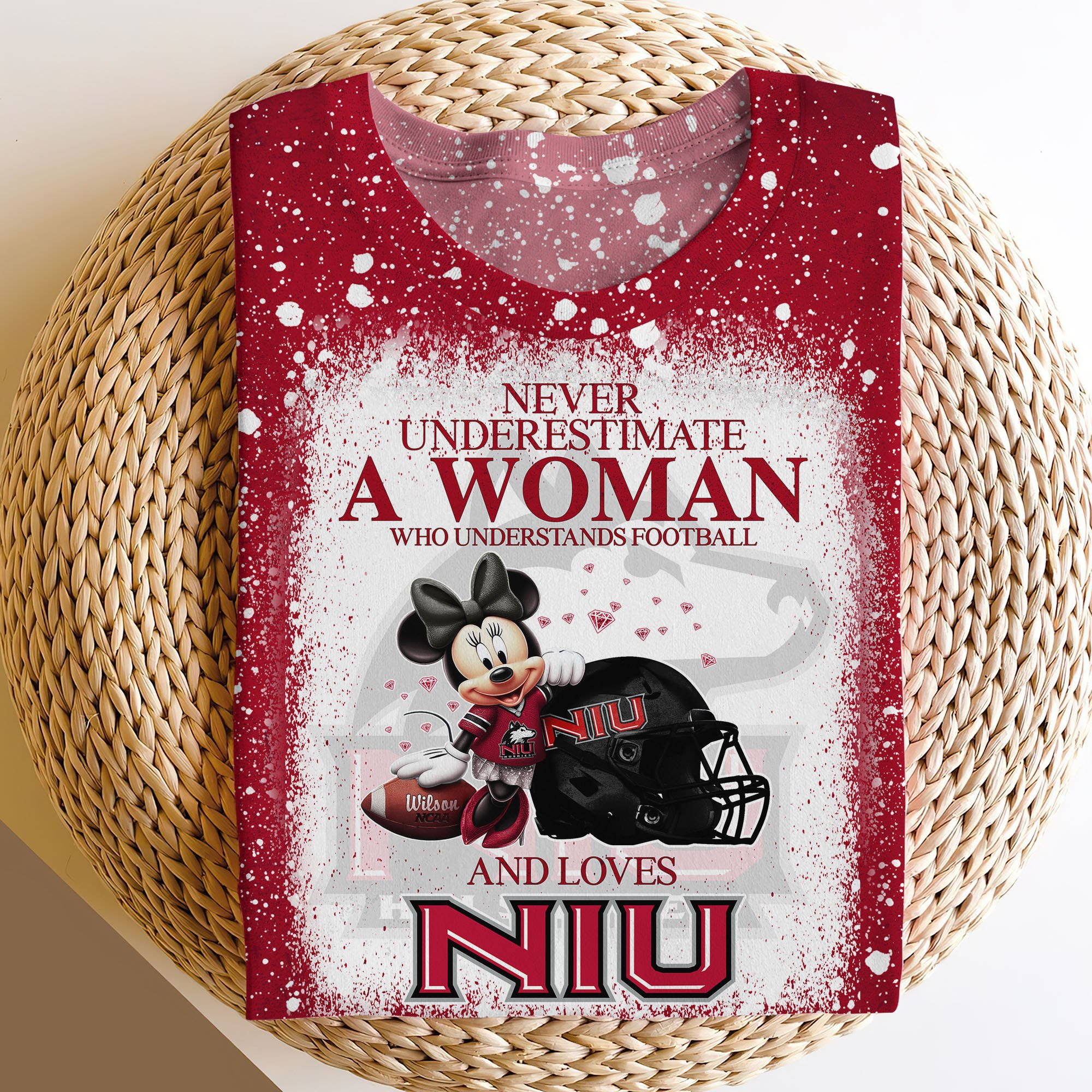 Northern Illinois Huskies Sweater,Hoodie, T-shirt, Football Team And Minnie 3D Shirt, Football Fan Gifts ETRG-60708