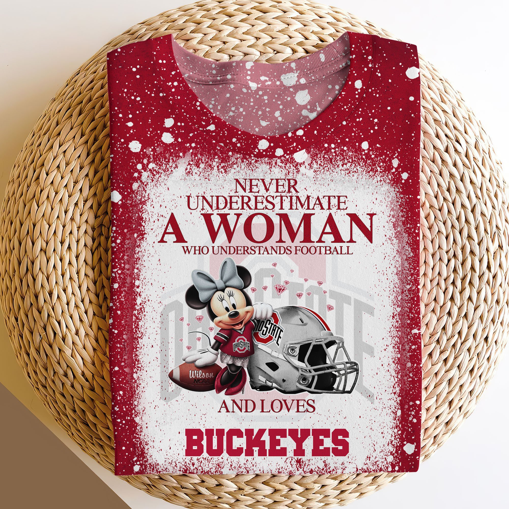 Ohio State Buckeyes Sweater,Hoodie, T-shirt, Football Team And Minnie 3D Shirt, Football Fan Gifts ETRG-60708