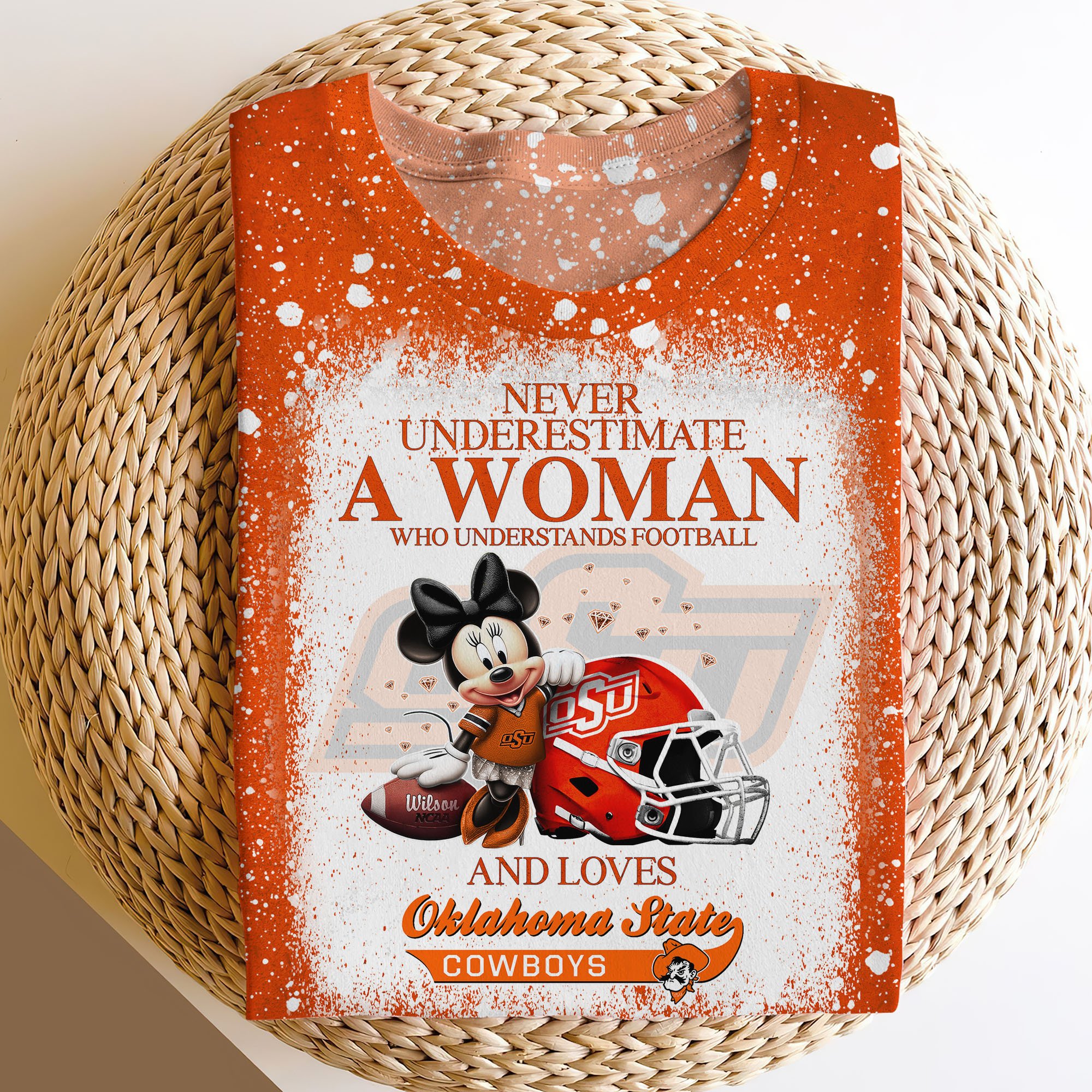 Oklahoma State Cowboys Sweater,Hoodie, T-shirt, Football Team And Minnie 3D Shirt, Football Fan Gifts ETRG-60708