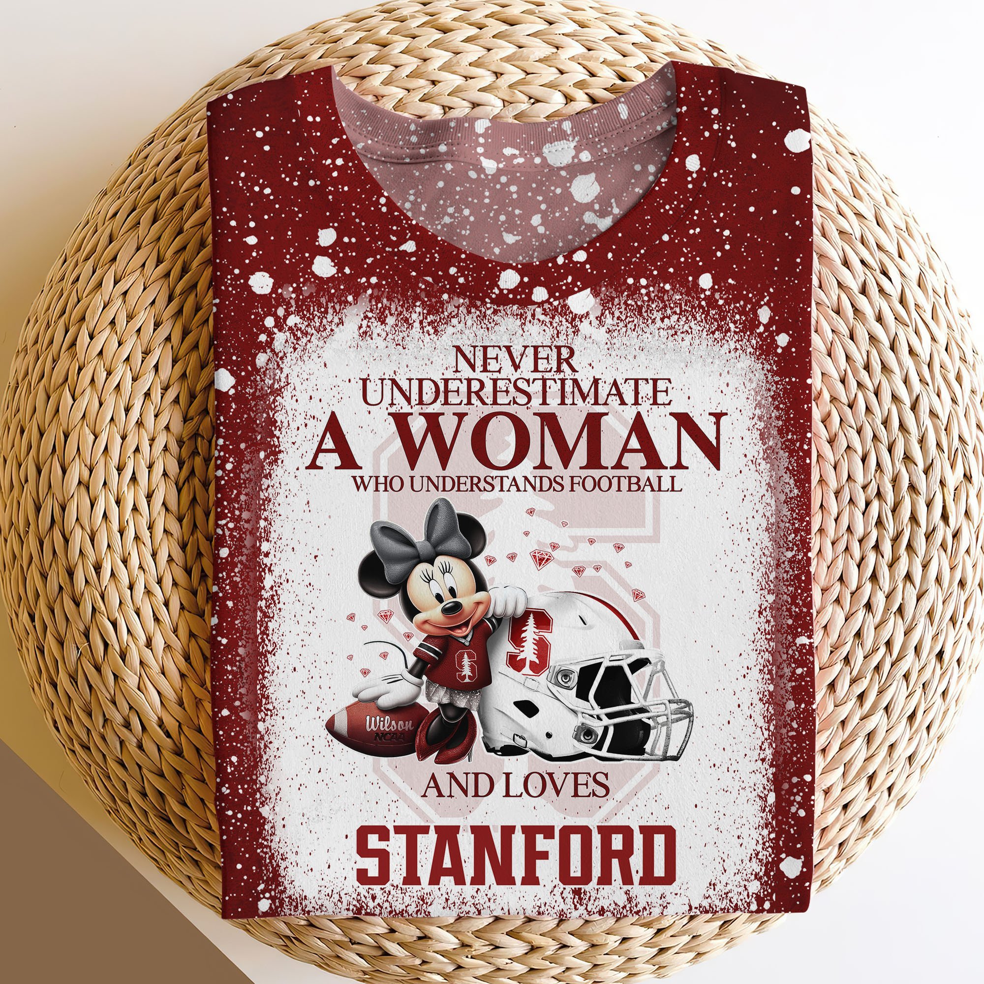 Stanford Cardinal Sweater,Hoodie, T-shirt, Football Team And Minnie 3D Shirt, Football Fan Gifts ETRG-60708