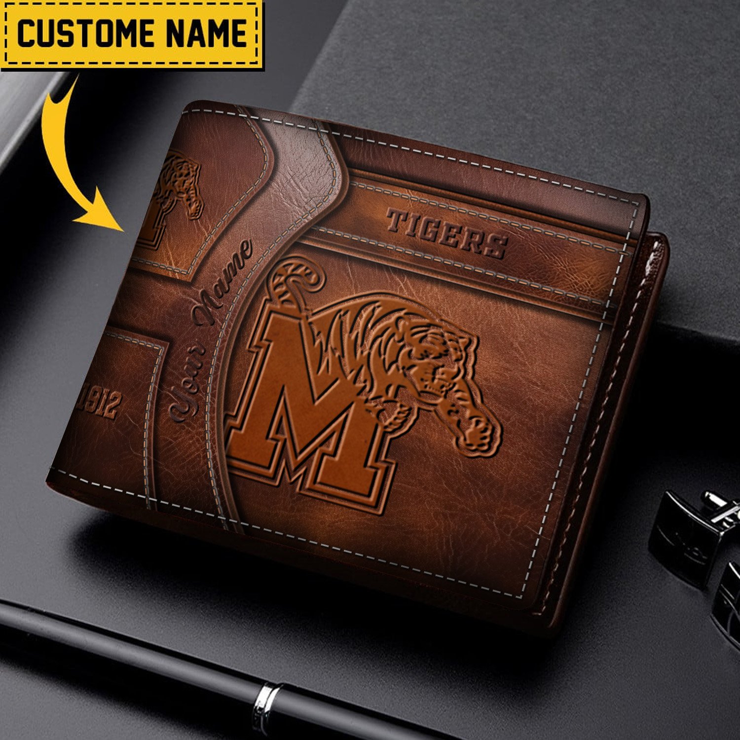 Memphis Tigers Men Wallet Custom 60819