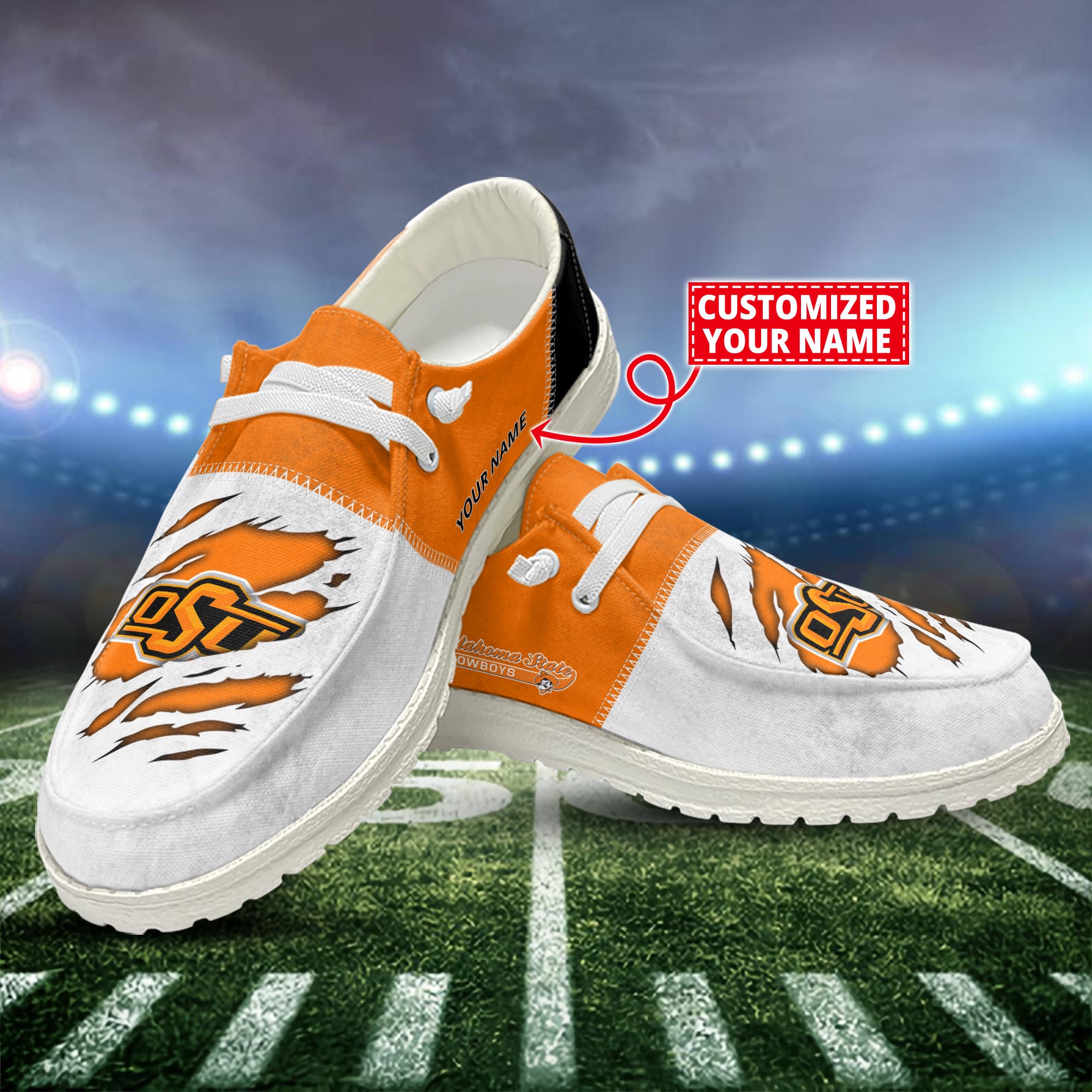 Oklahoma State Cowboys H-D Shoes Custom H-52741