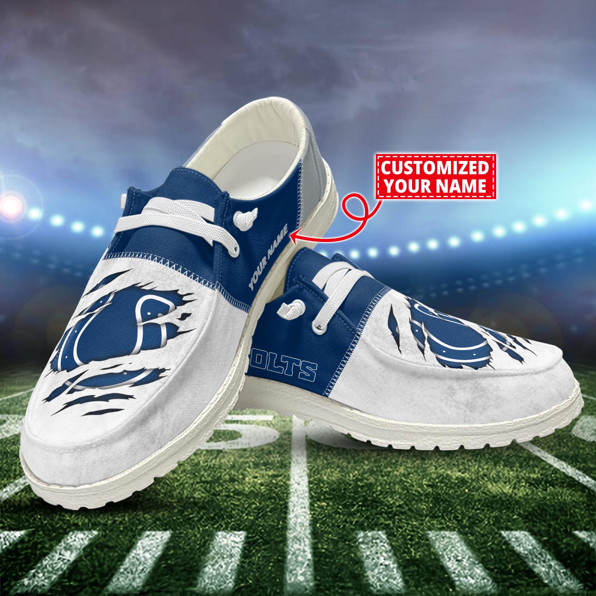 Indianapolis Colts H-D Shoes Custom H-52741