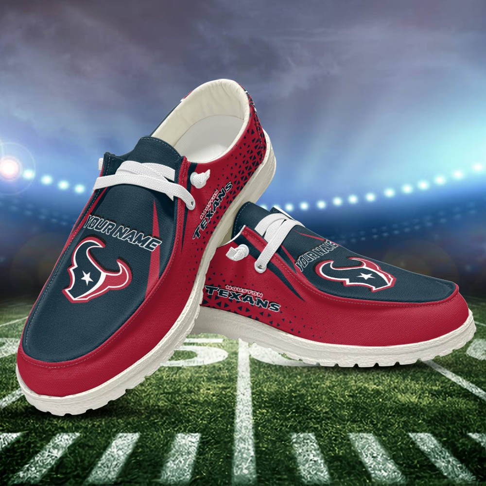 Houston Texans White HD Shoes Personalized Your Name, Sport HDs For Football Fan, Sport Lovers Gifts ETHY-52459