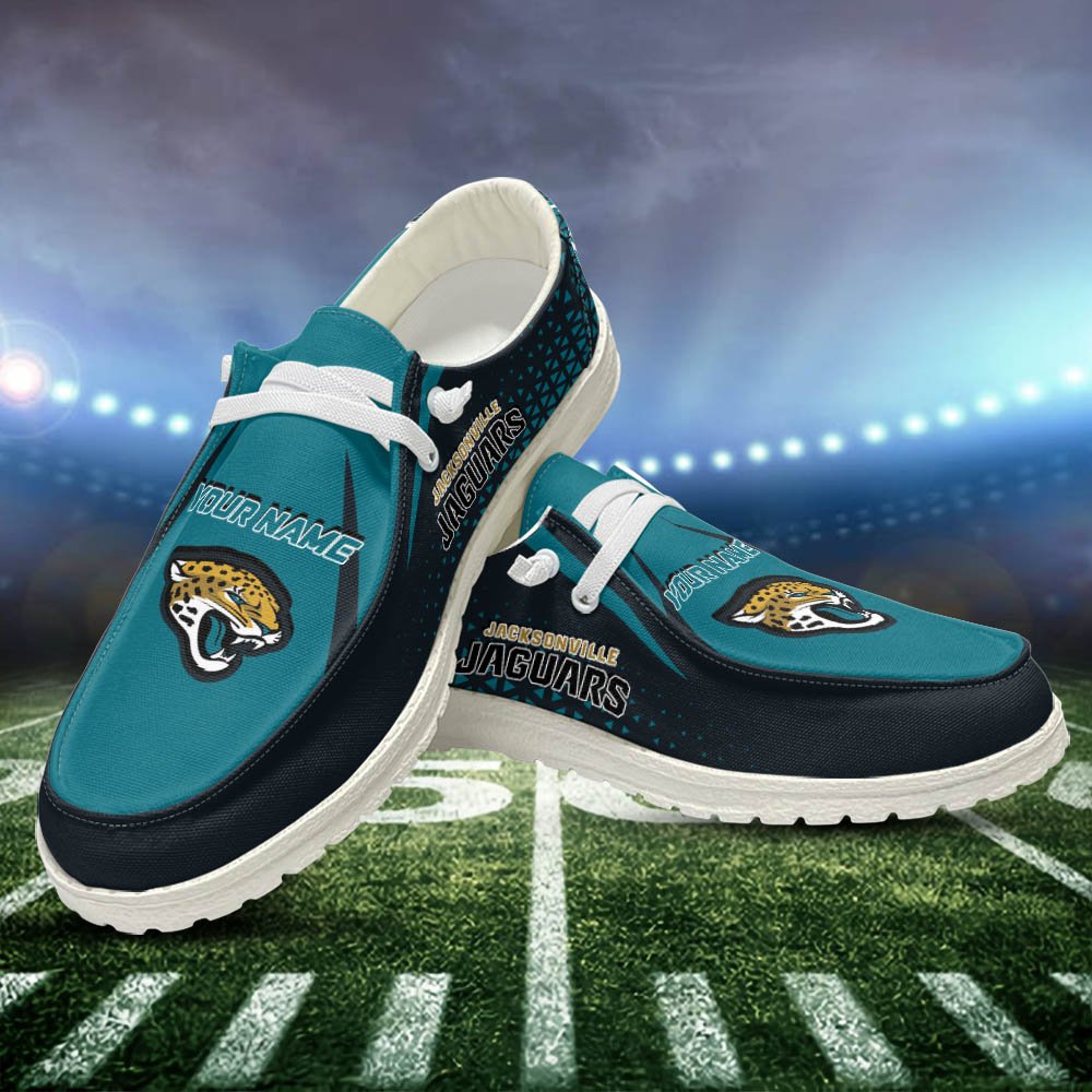 Jacksonville Jaguars White HD Shoes Personalized Your Name, Sport HDs For Football Fan, Sport Lovers Gifts ETHY-52459