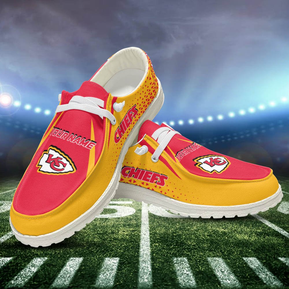 Kansas City Chiefs White HD Shoes Personalized Your Name, Sport HDs For Football Fan, Sport Lovers Gifts ETHY-52459