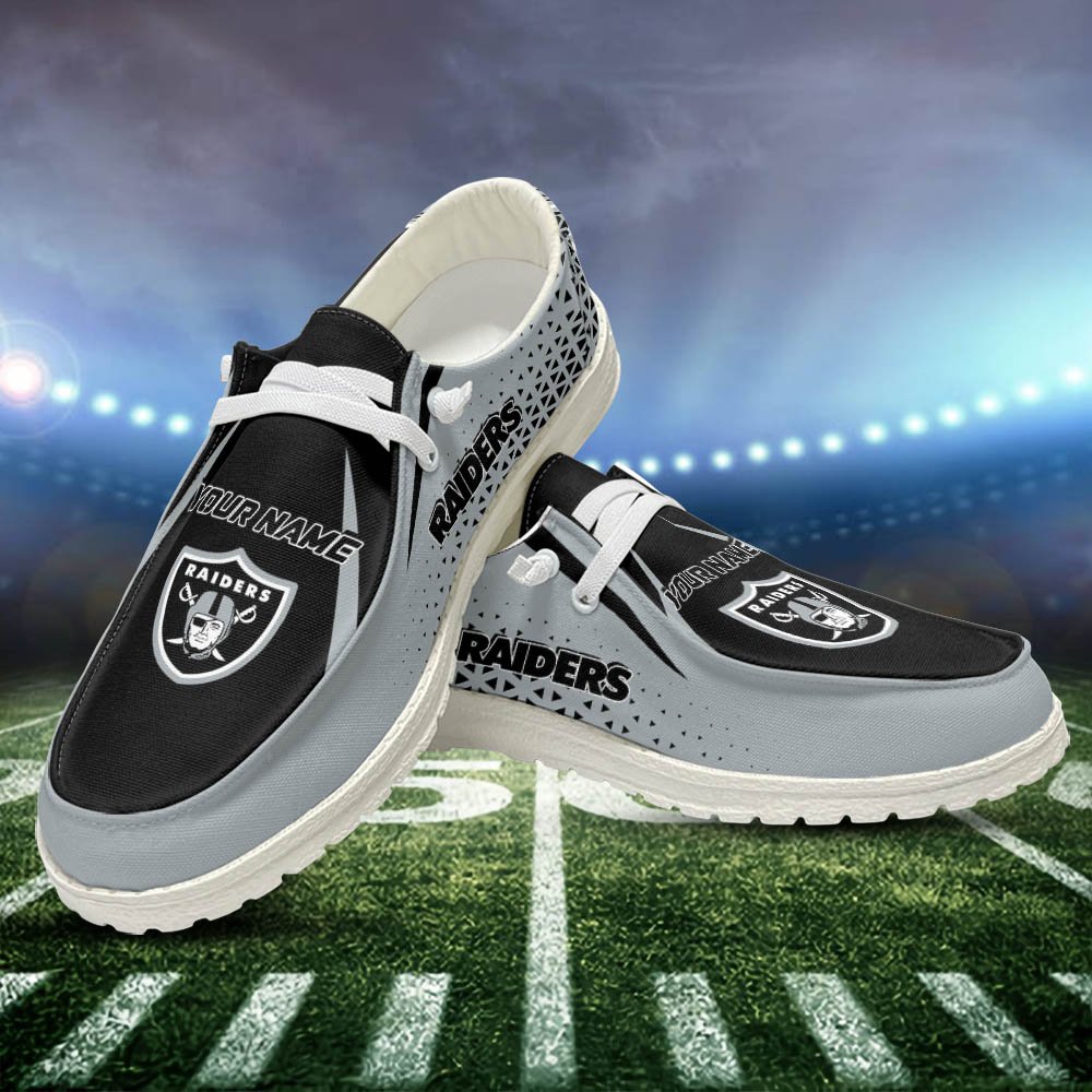 Las Vegas Raiders White HD Shoes Personalized Your Name, Sport HDs For Football Fan, Sport Lovers Gifts ETHY-52459