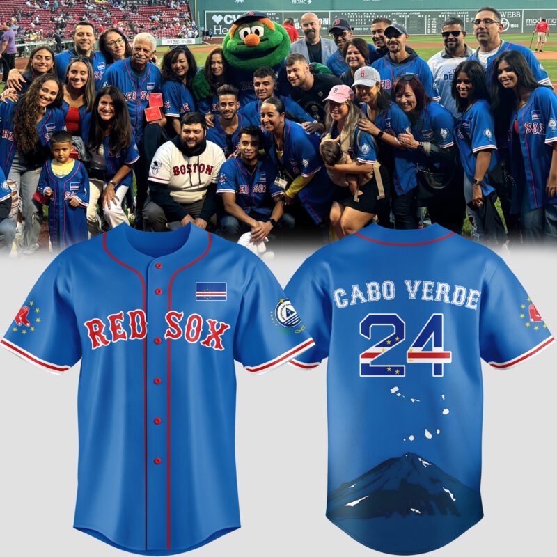 Boston Red Sox-Special Cabo Verdean celebration Jersey Custom