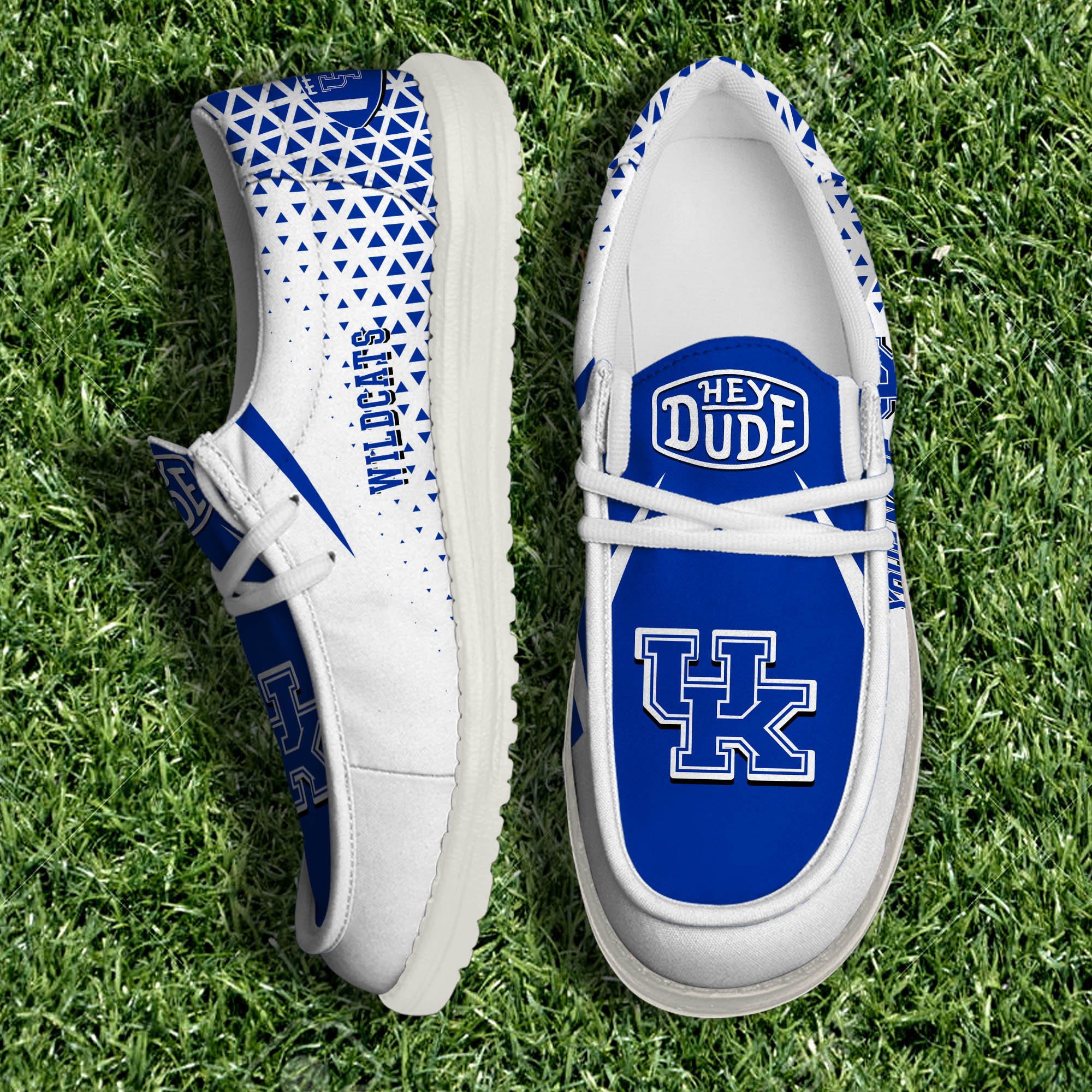 Kentucky Wildcats White Canvas Loafer Shoes 2024 Version Personalized Your Name, Sport Shoes For Fan, Sport Gifts ETHY-61033