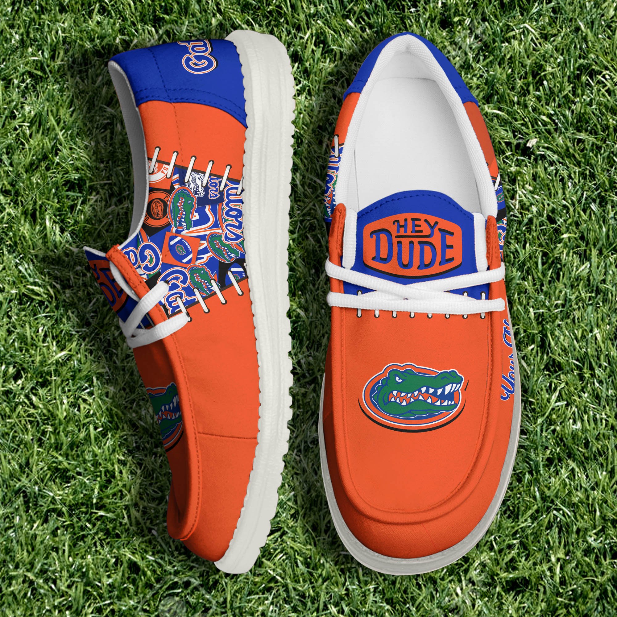 Florida Gators White Canvas Loafer Shoes 2024 Version Personalized Your Name, Shoes For Sport Lovers, Sport Gifts ETHY-61057