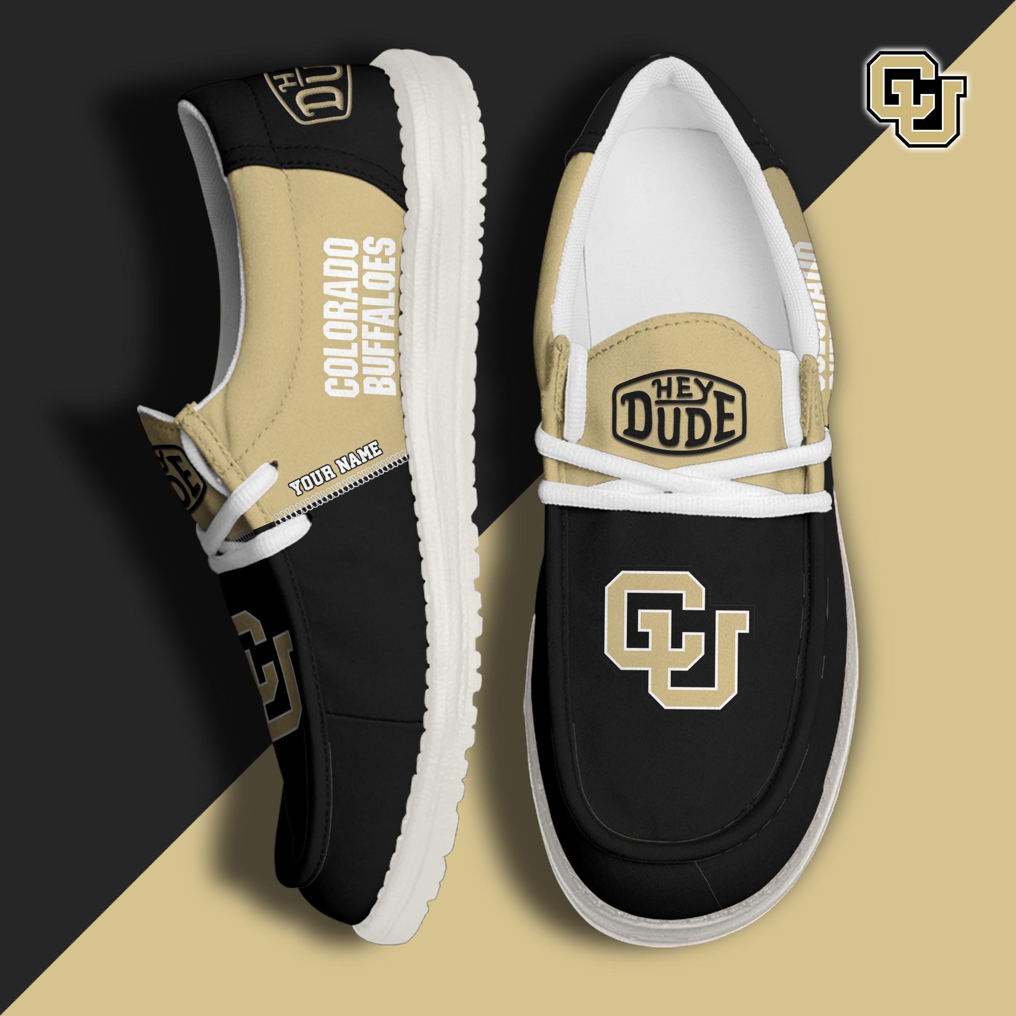 Colorado Buffaloes Hey Dude Shoes Personalized Your Name, Sport Hey Dudes For Football Fan, Sport Lovers Gifts 61079