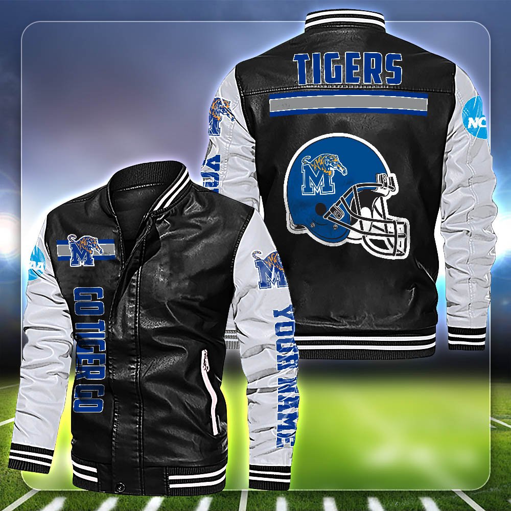 Memphis Tigers Leather Jacket Customized Your Name, Sport Team Jackets For Fans, Sport Gifts ETHY-53612