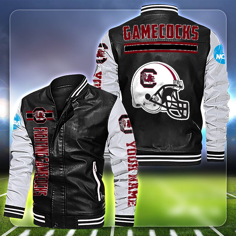 South Carolina Gamecocks Leather Jacket Customized Your Name, Sport Team Jackets For Fans, Sport Gifts ETHY-53612