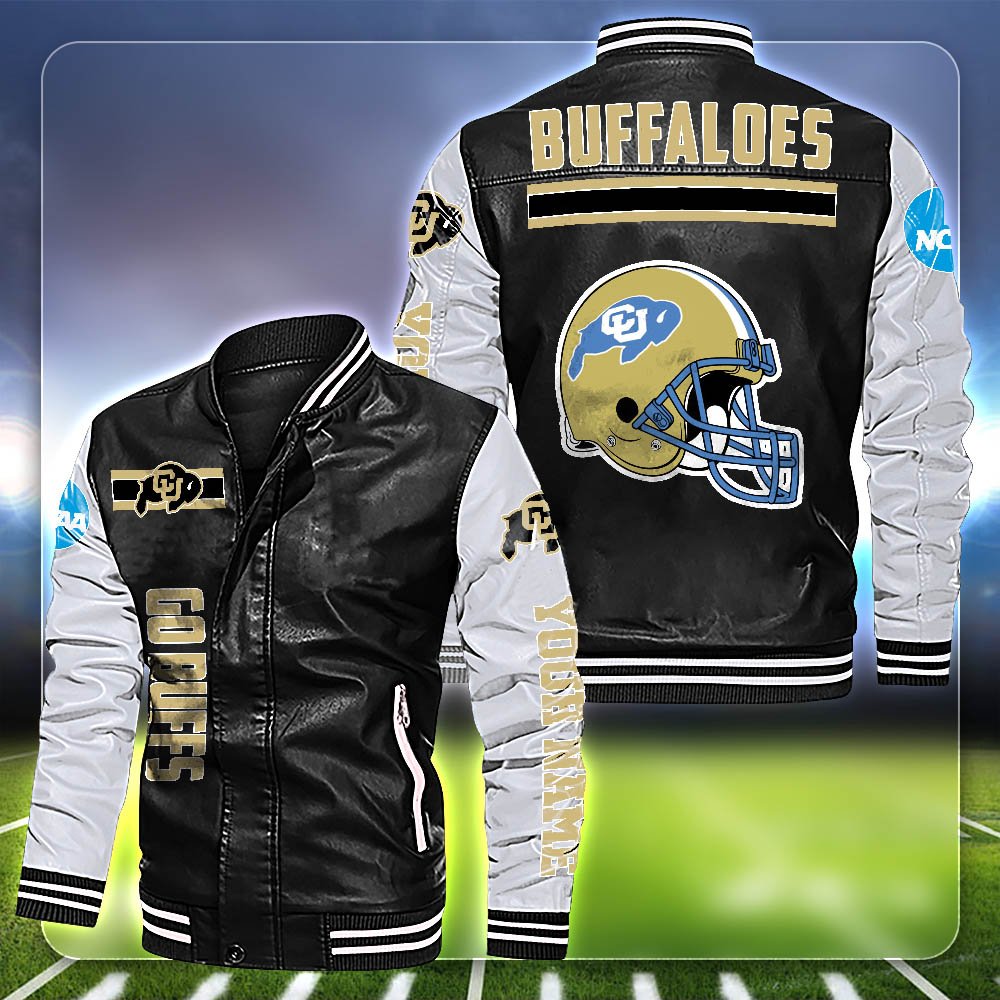 Colorado Buffaloes Leather Jacket 2024 Version Customized Your Name, Sport Team Jackets For Fans, Sport Gifts ETHY-53612