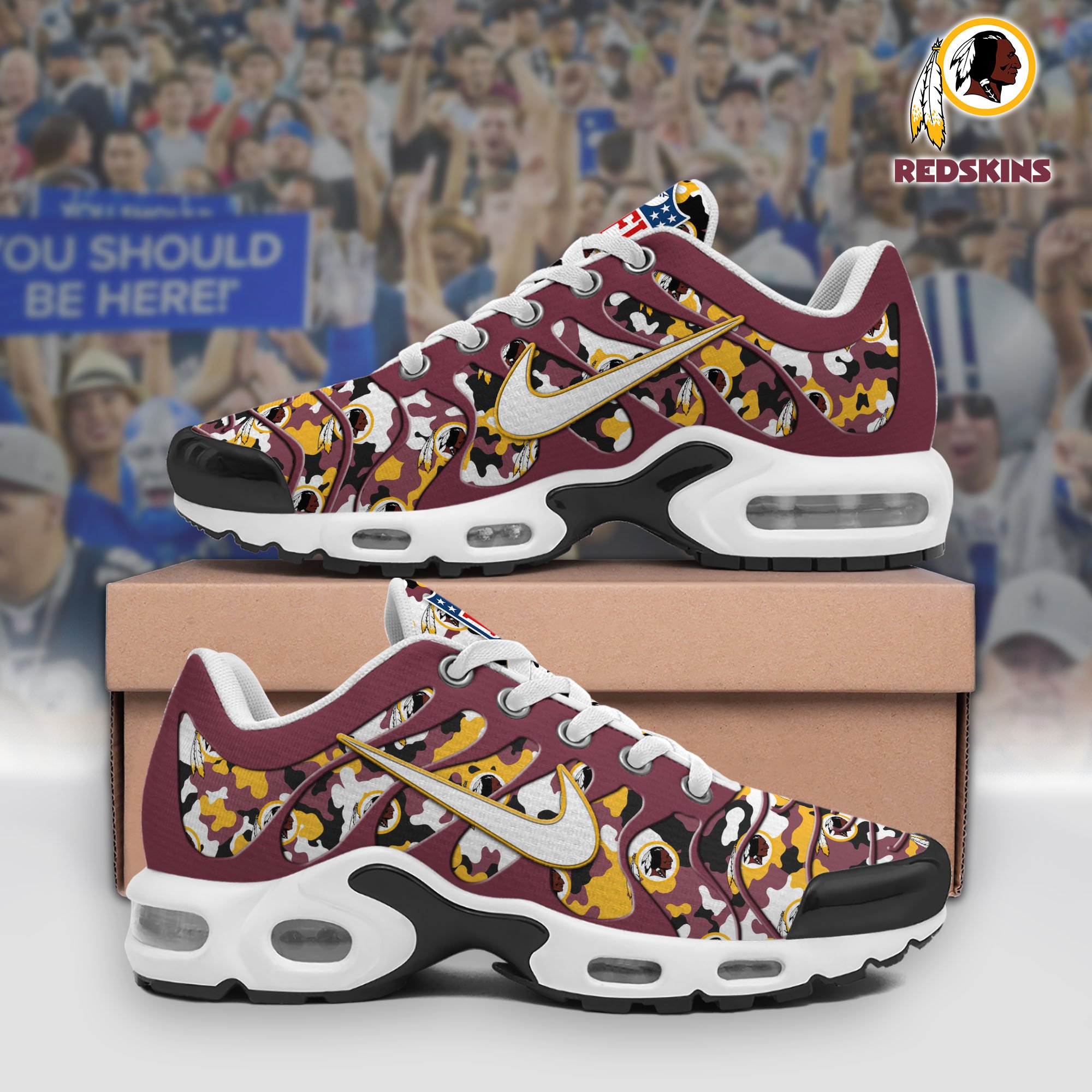 Washington Redskins TN Shoes, Football Team Shoes, Sport Fan Gifts EHIVM-61150