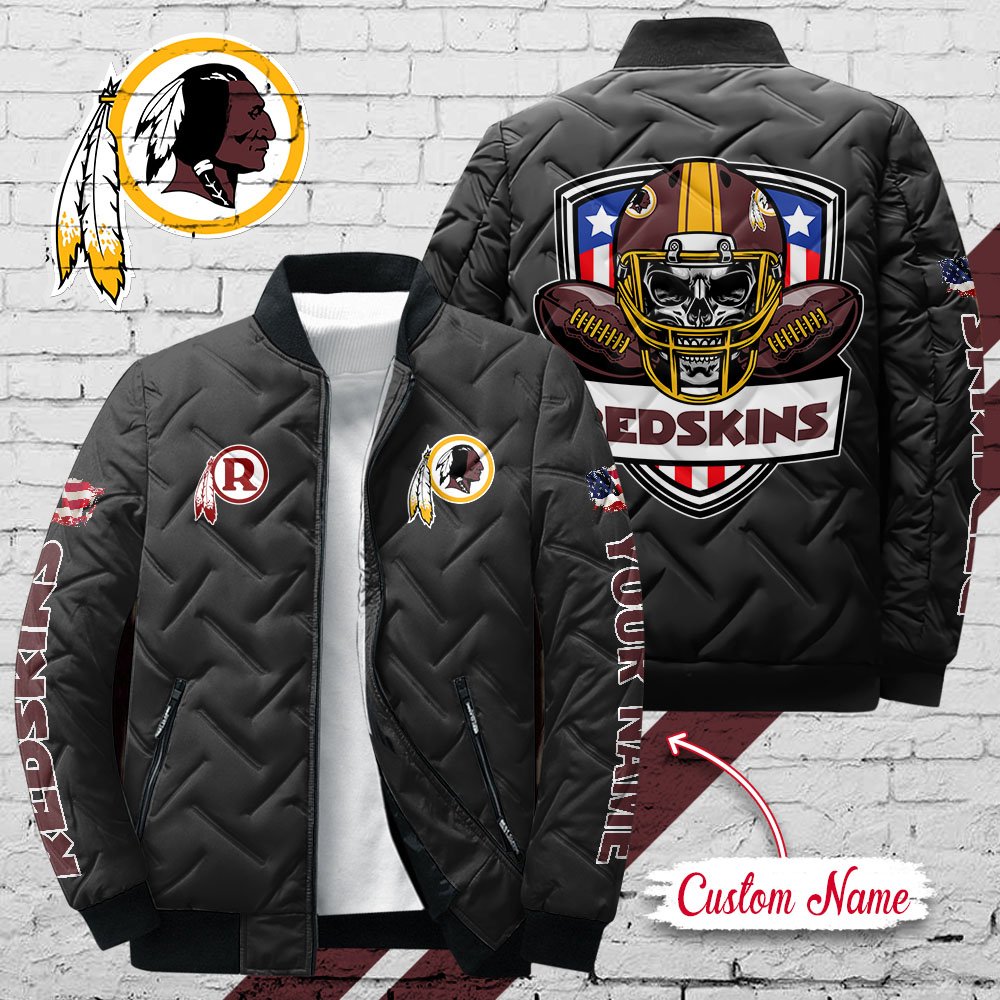 Washington Redskins Puffer Jacket Custom Your Name, Sport Jacket, FootBall Fan Gifts EHIVM-54191