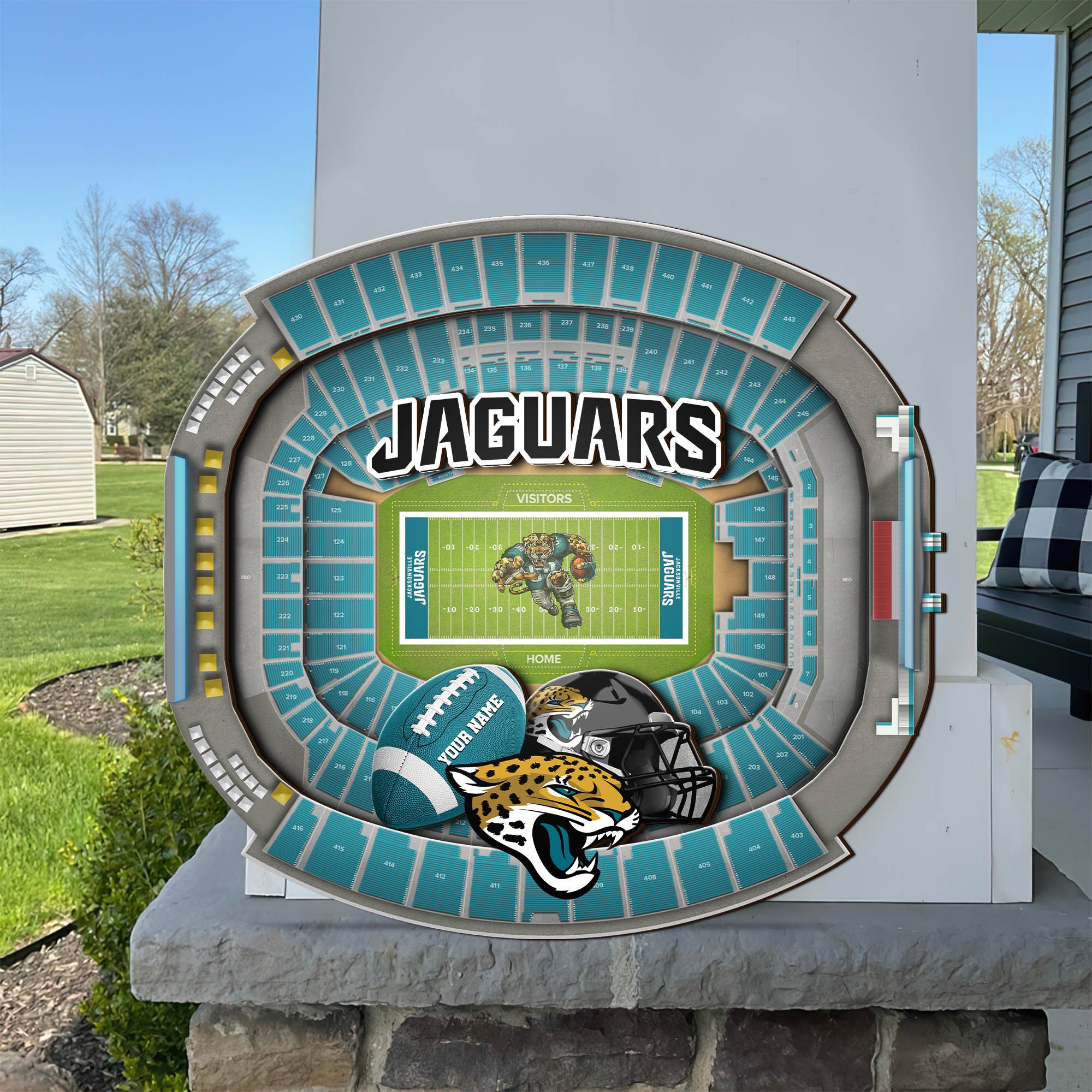 Jacksonville Jaguars 2 Layers Woodsign Custom Your Name, Sport  Woodsign, Football Fan Gifts, Home Decor EHIVM-58671