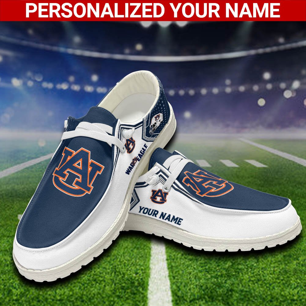 Auburn Tigers Sport HD Shoes Custom Your Name, White HDs For Sport Fans, Sport Lover Gifts ETHY-52461 HD Shoes 2024 Version