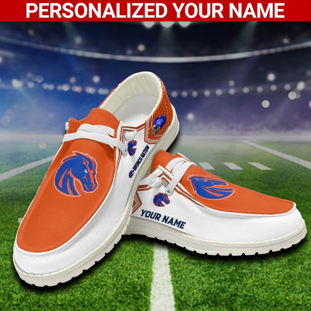 Boise State Broncos Sport HD Shoes Custom Your Name, White HDs For Sport Fans, Sport Lover Gifts ETHY-52461 HD Shoes 2024 Version