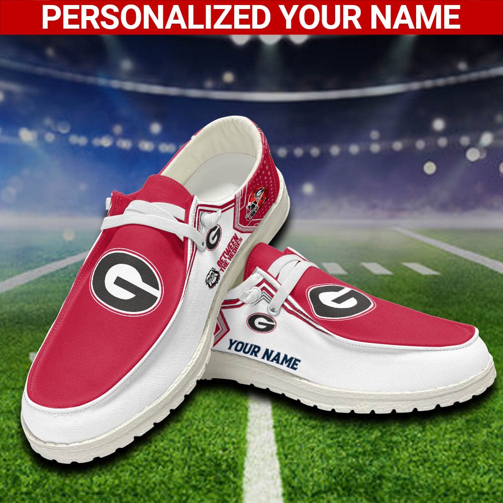 Georgia Bulldogs Sport HD Shoes Custom Your Name, White HDs For Sport Fans, Sport Lover Gifts ETHY-52461 HD Shoes 2024 Version