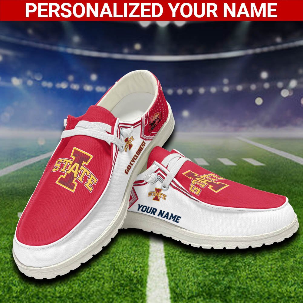 Iowa State Cyclones Sport HD Shoes Custom Your Name, White HDs For Sport Fans, Sport Lover Gifts ETHY-52461 HD Shoes 2024 Version